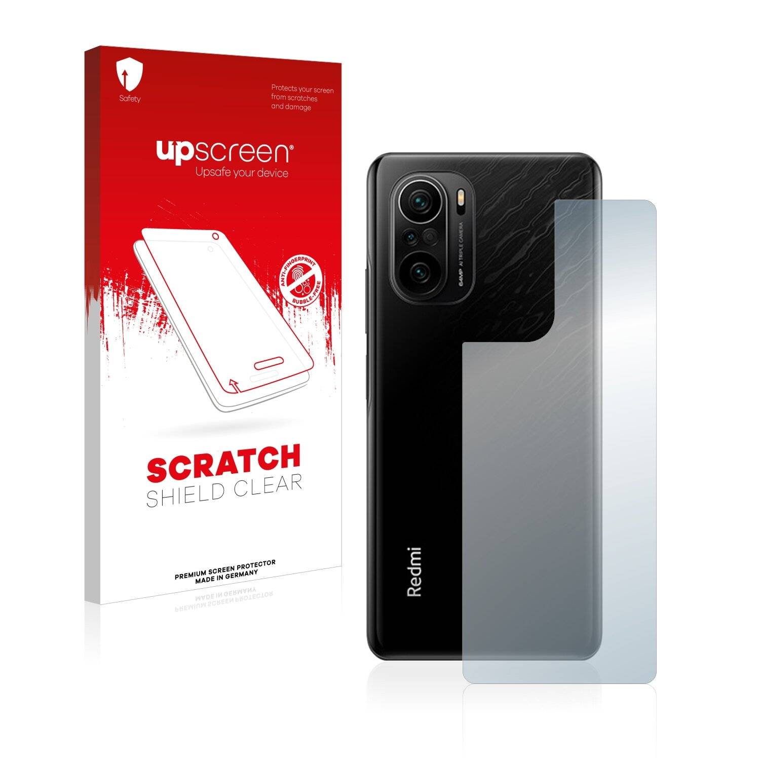 upscreen Scratch Shield Clear Premium Displayschutzfolie für Xiaomi Redmi K40 Pro