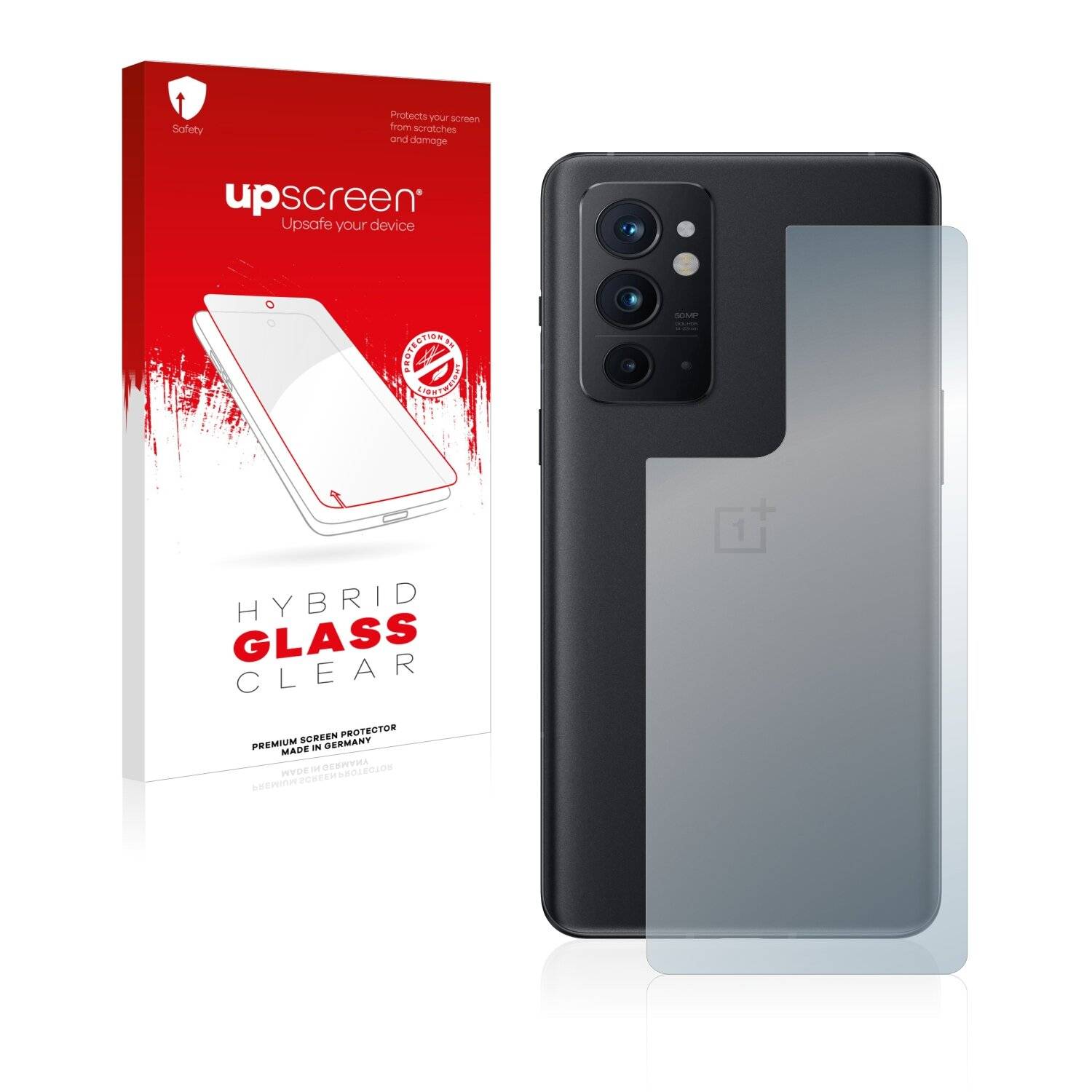 upscreen Hybrid Glass Clear Premium Schutzglas Folie für OnePlus 9RT 5G
