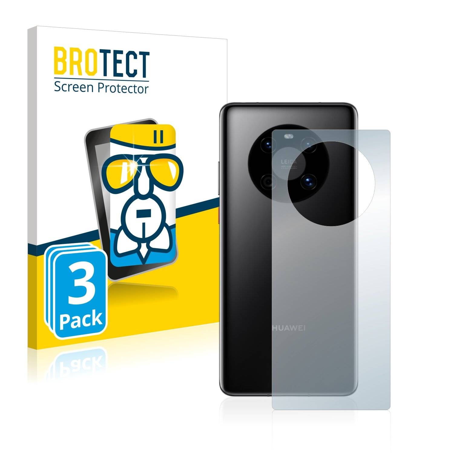 3x BROTECT AirGlass Schutzglas Folie für Huawei Mate 40E