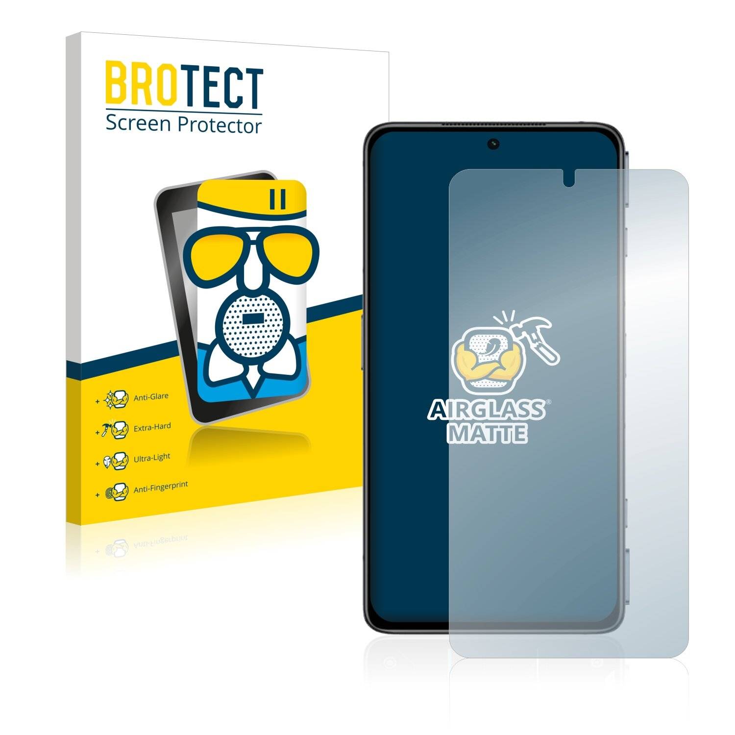 BROTECT AirGlass Matte Schutzglas Folie für Xiaomi Black Shark 4S