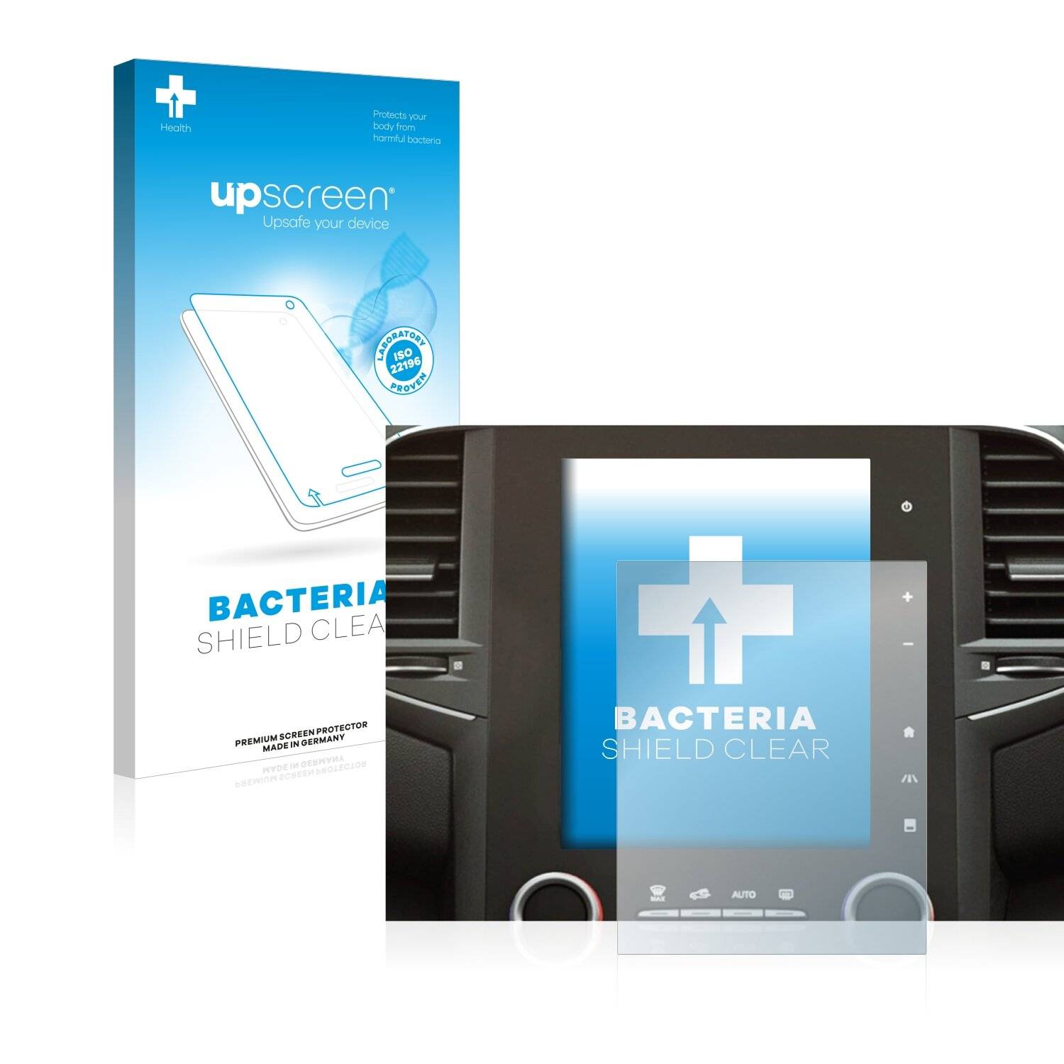 upscreen Bacteria Shield Clear Premium Antibakterielle Displayschutzfolie für Renault Megane