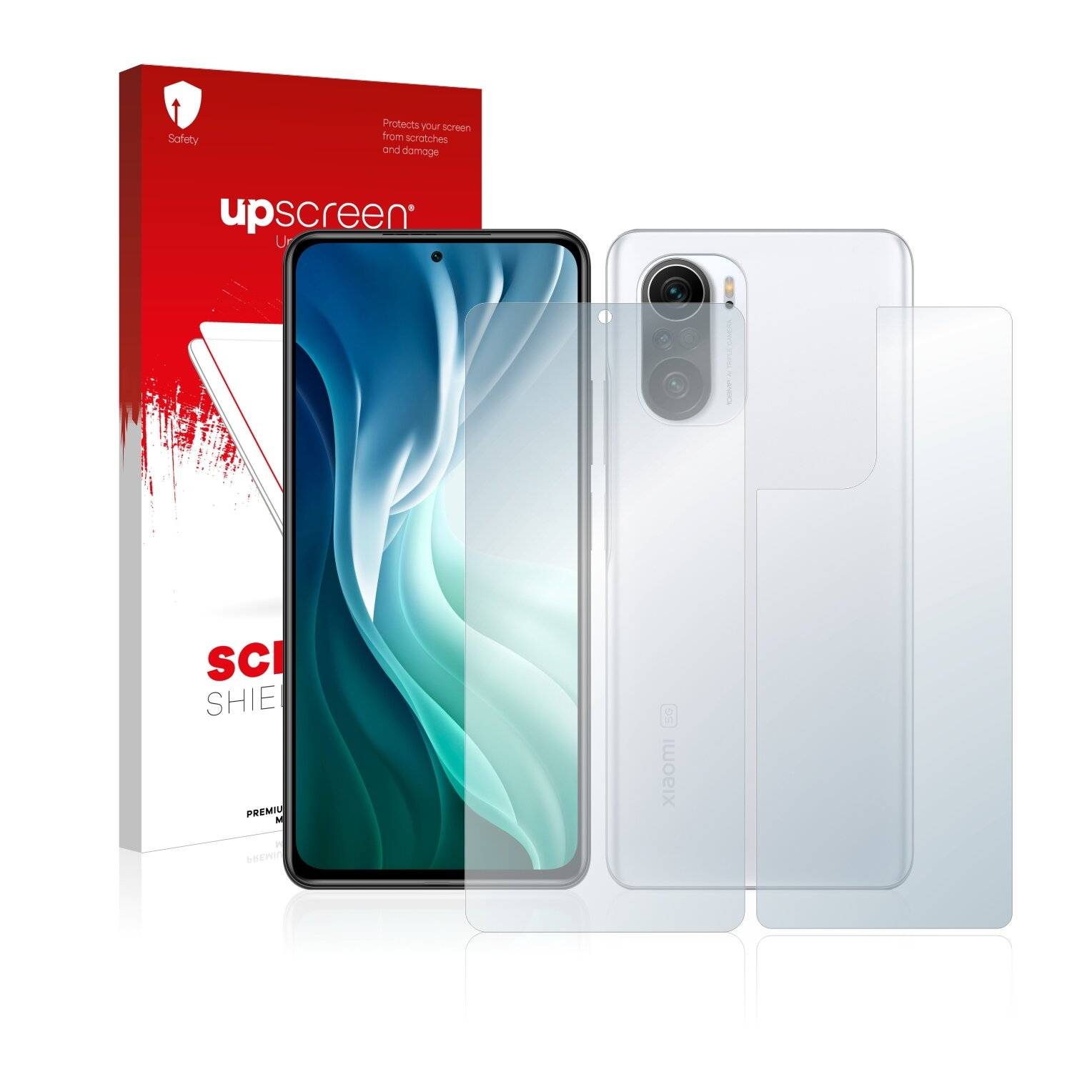 upscreen Scratch Shield Clear Premium Displayschutzfolie für Xiaomi Mi 11X Pro (Vorder +