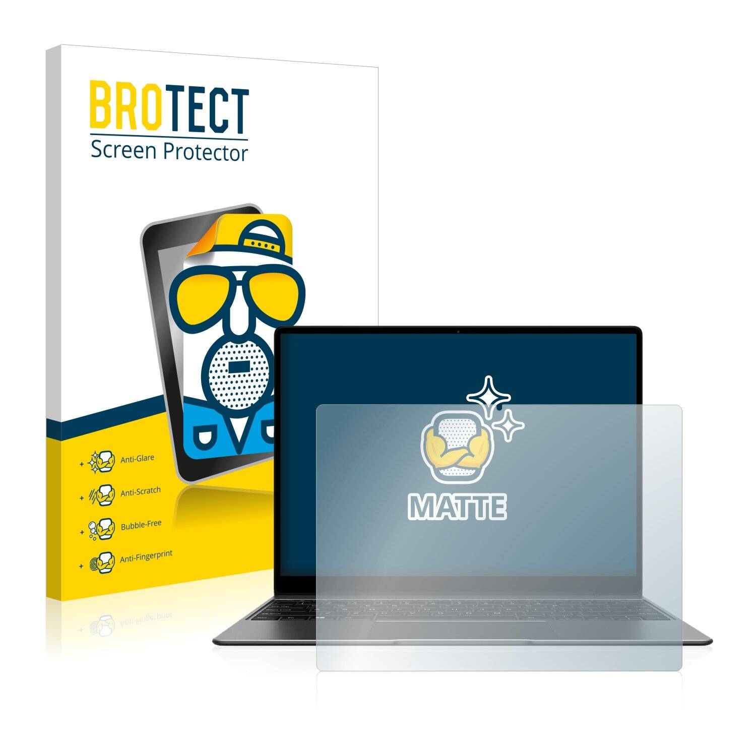 BROTECT Matte Displayschutzfolie für Chuwi CoreBook X - Entspiegelt,