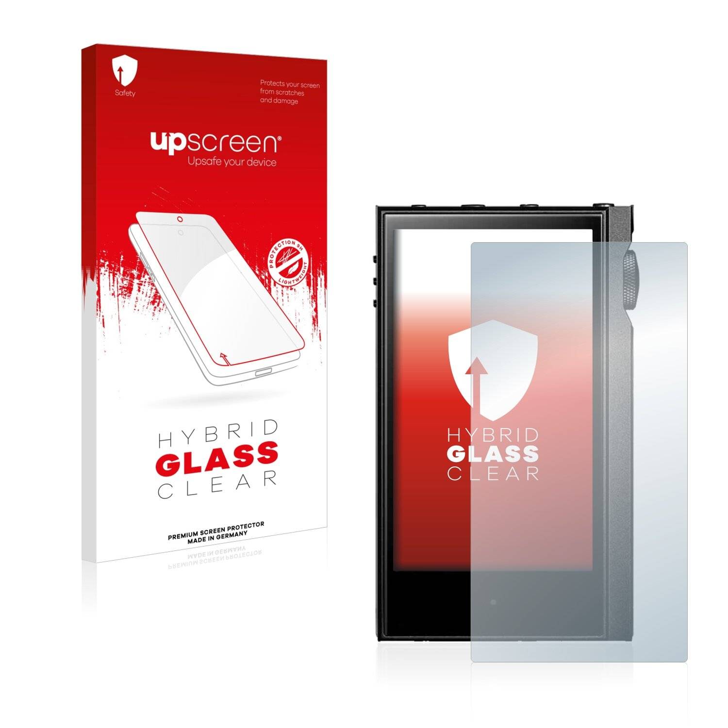 upscreen Hybrid Glass Clear Premium Schutzglas Folie für Astell&Kern Kann