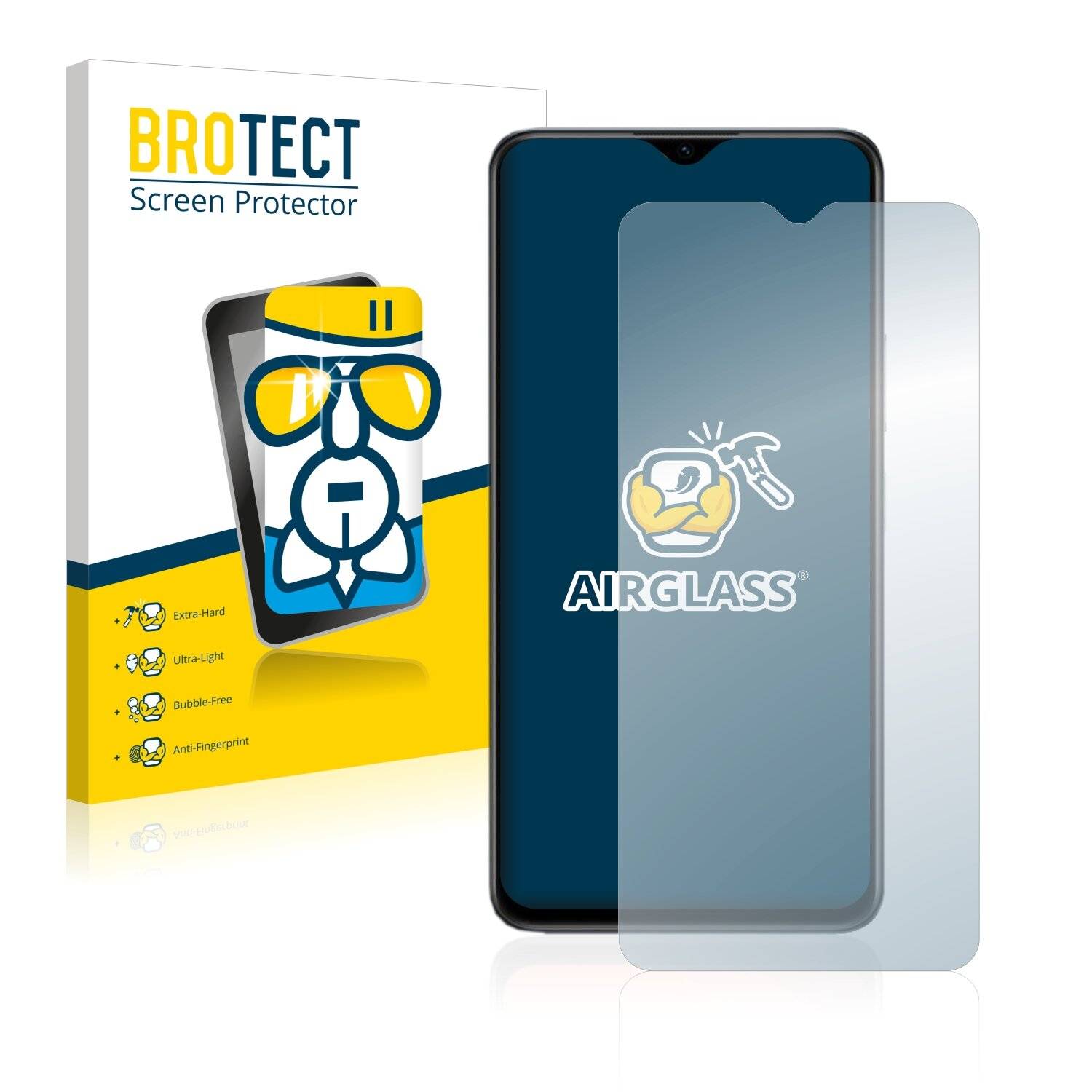 BROTECT AirGlass Schutzglas Folie für Vivo