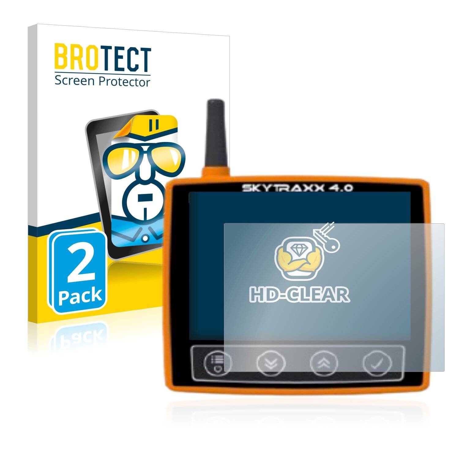 2x BROTECT HD-Clear Displayschutzfolie für Skytraxx