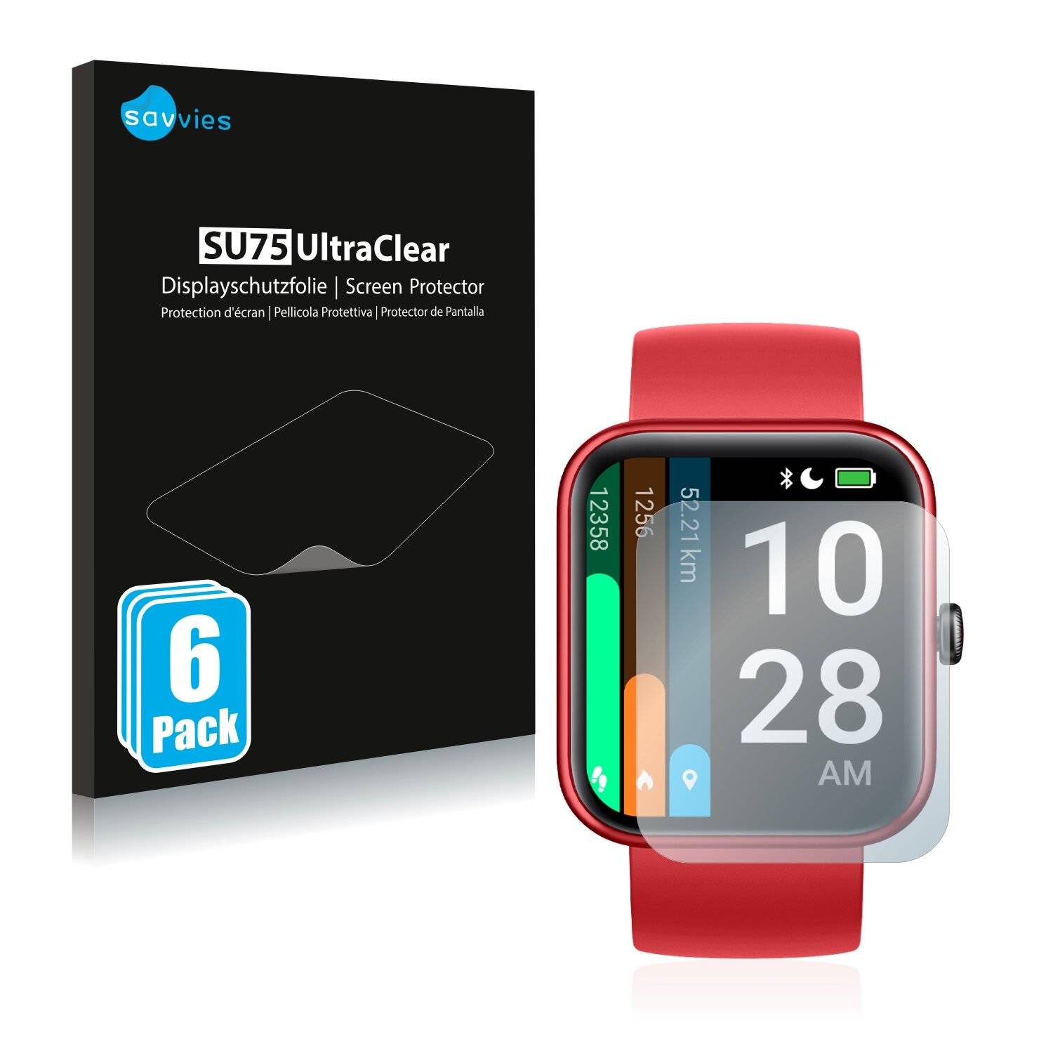 6x Savvies SU75 Displayschutzfolie für Doogee CS2