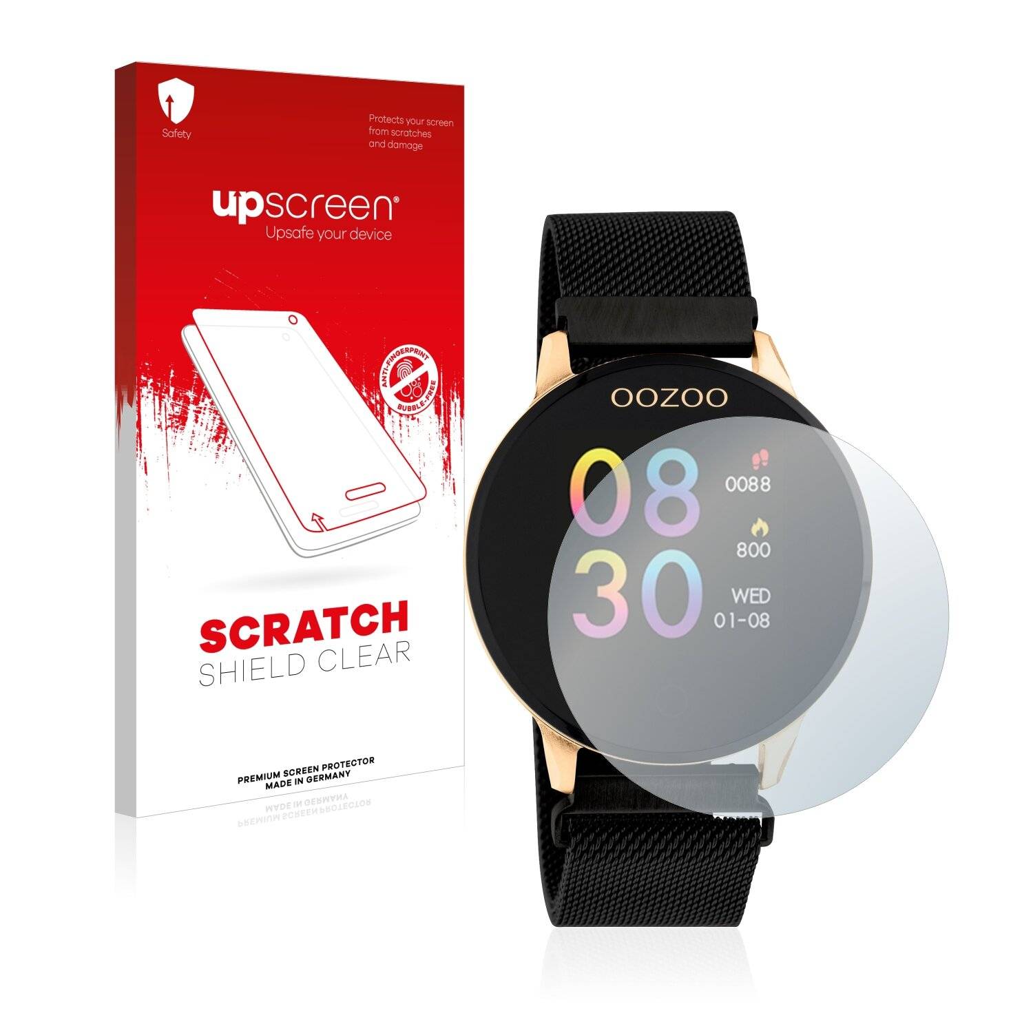 upscreen Scratch Shield Clear Premium Displayschutzfolie für Oozoo