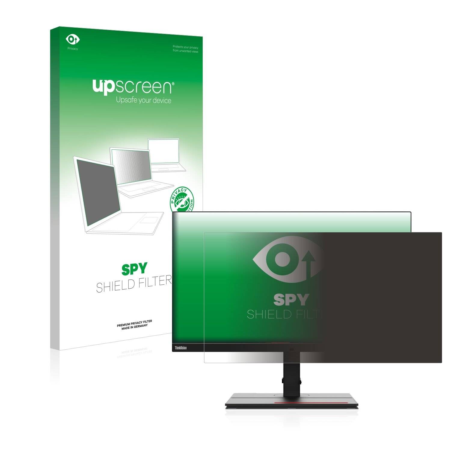 upscreen Spy Shield Filter Premium Blickschutzfilter für Lenovo ThinkVision
