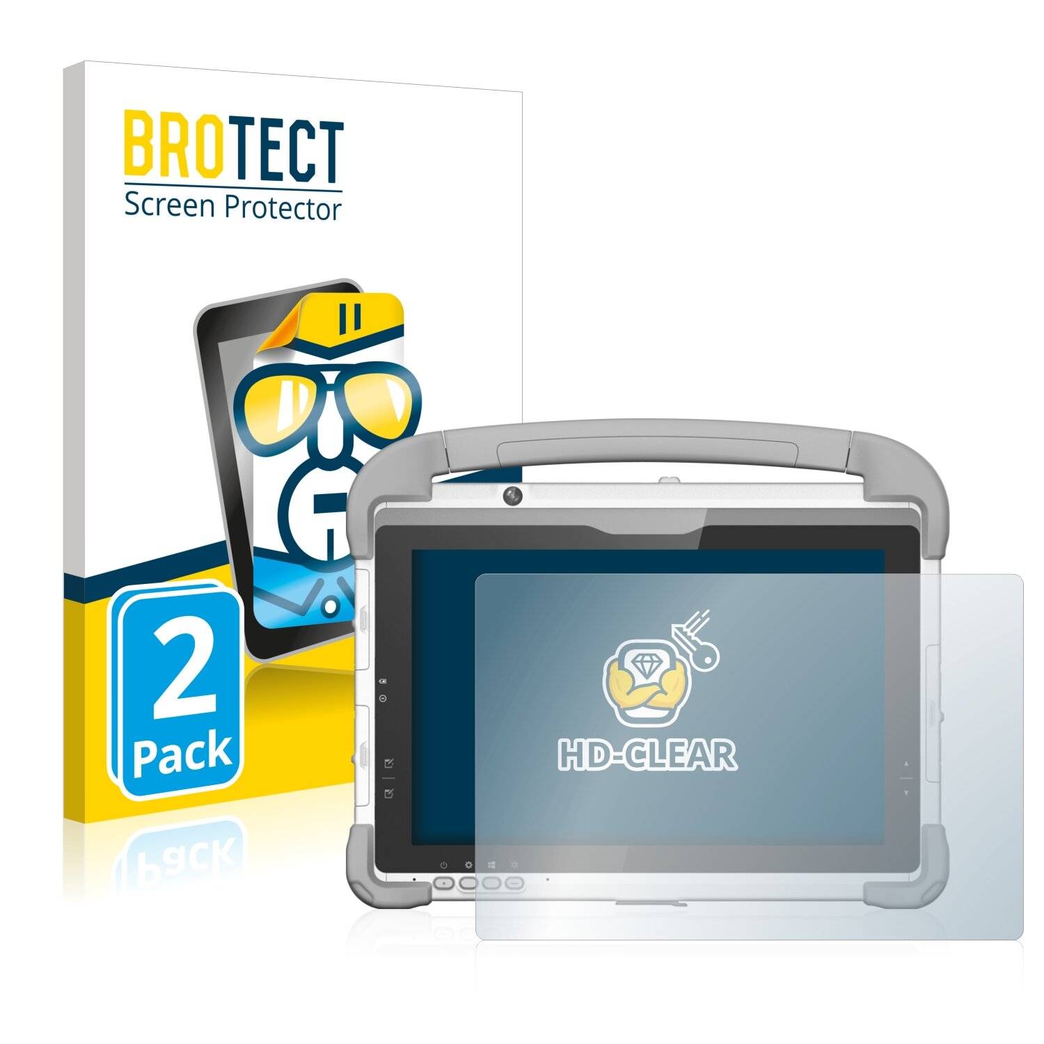 2x BROTECT HD-Clear Displayschutzfolie für DT Research