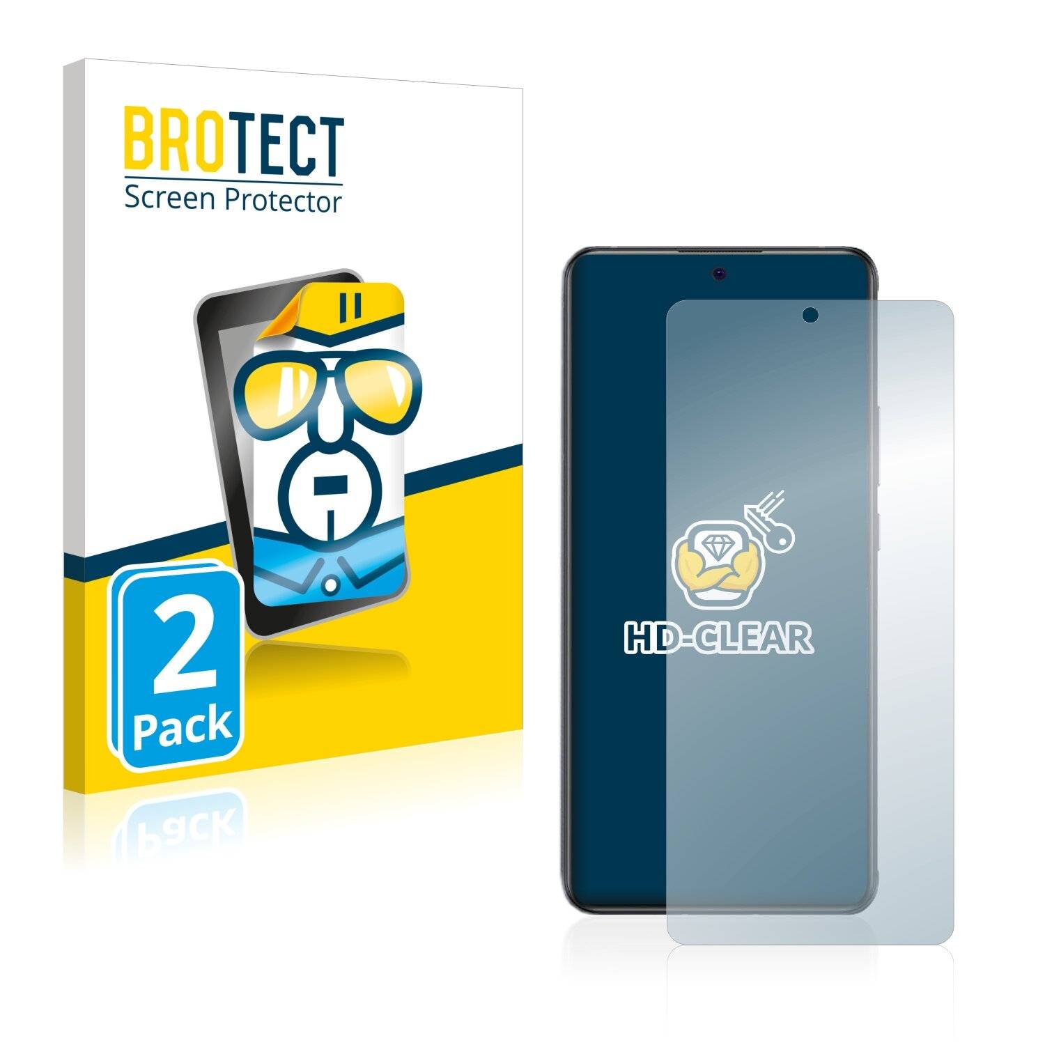2x BROTECT HD-Clear Displayschutzfolie für ZTE Nubia Red Magic
