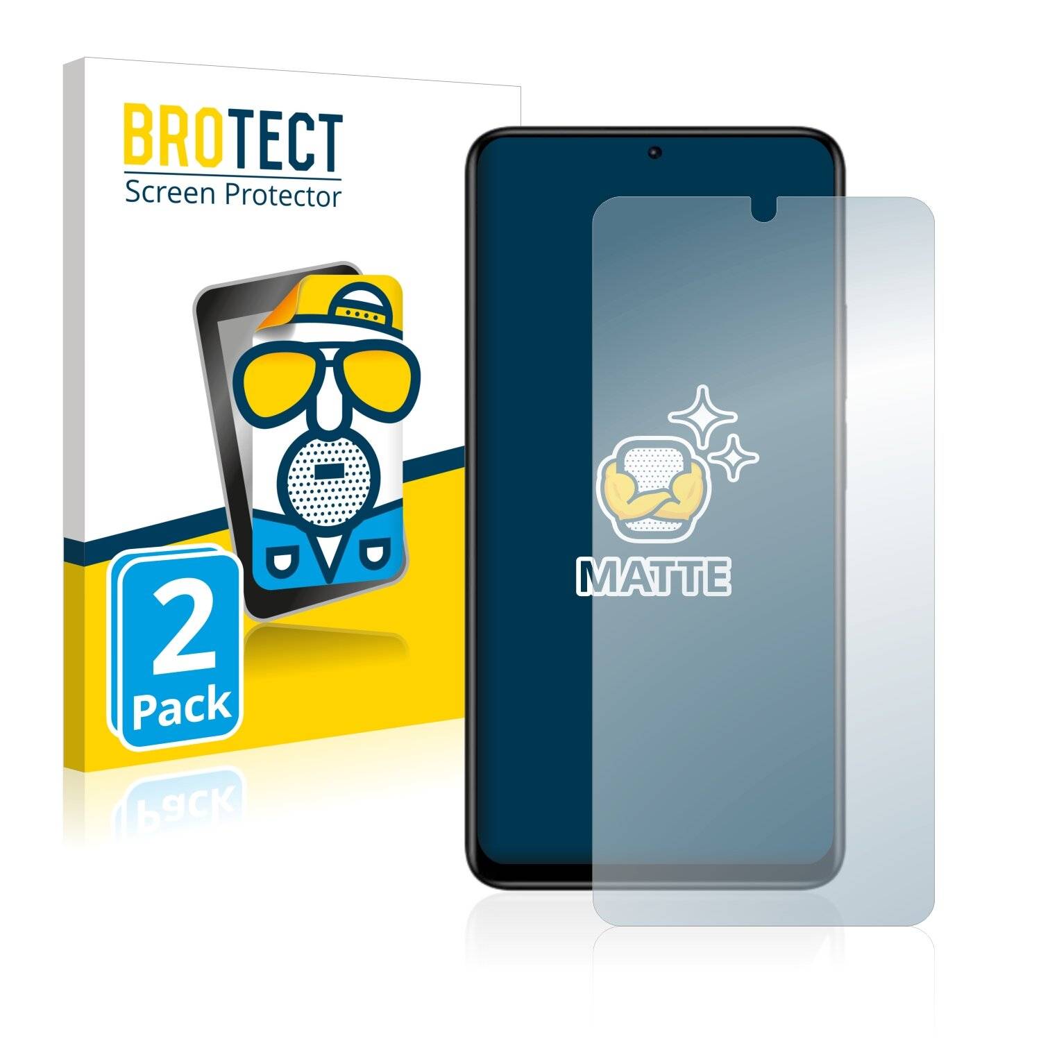 2x BROTECT Matte Displayschutzfolie für Xiaomi Redmi Note 11 Pro (China) - Entspiegelt,