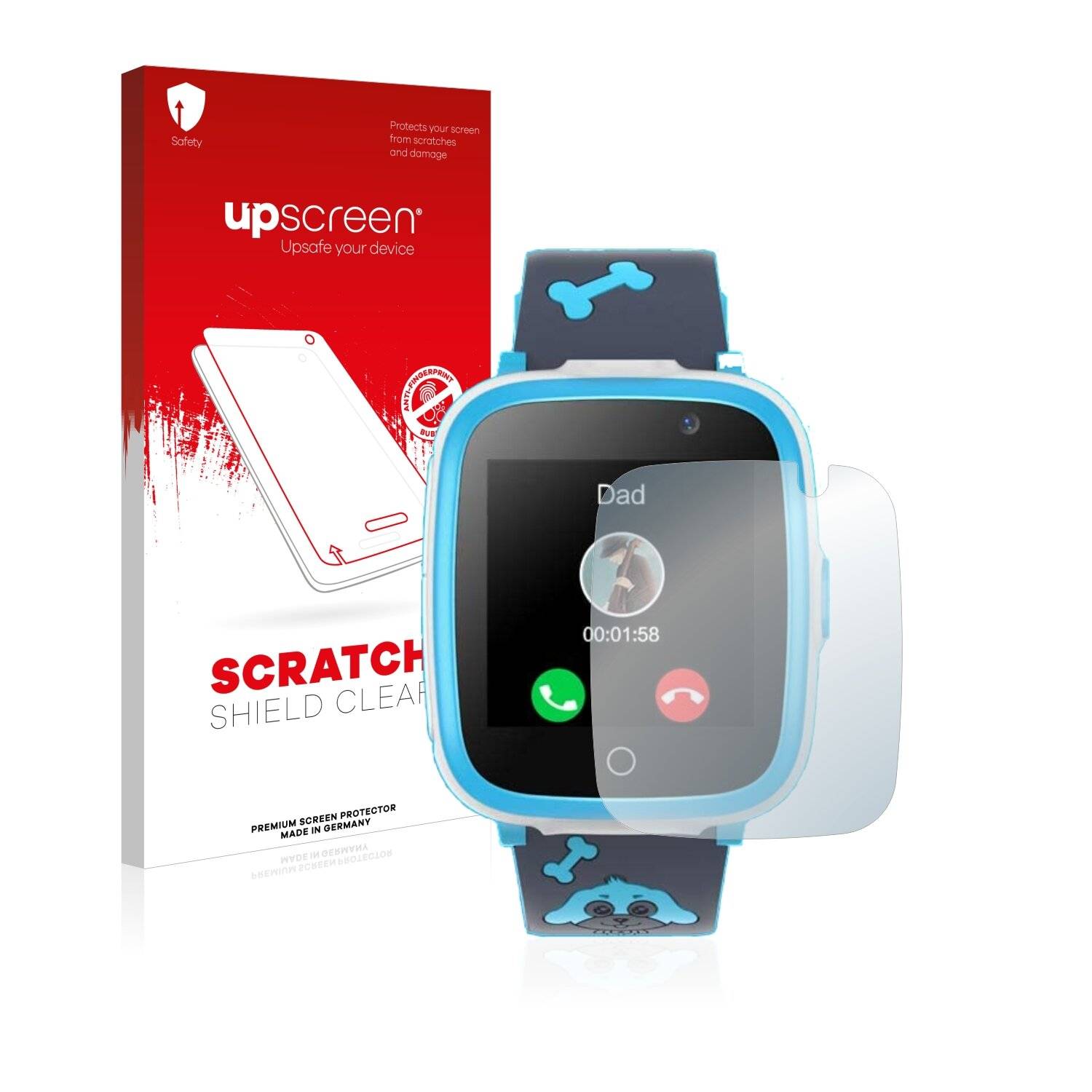 upscreen Scratch Shield Clear Premium Displayschutzfolie für Fitonme