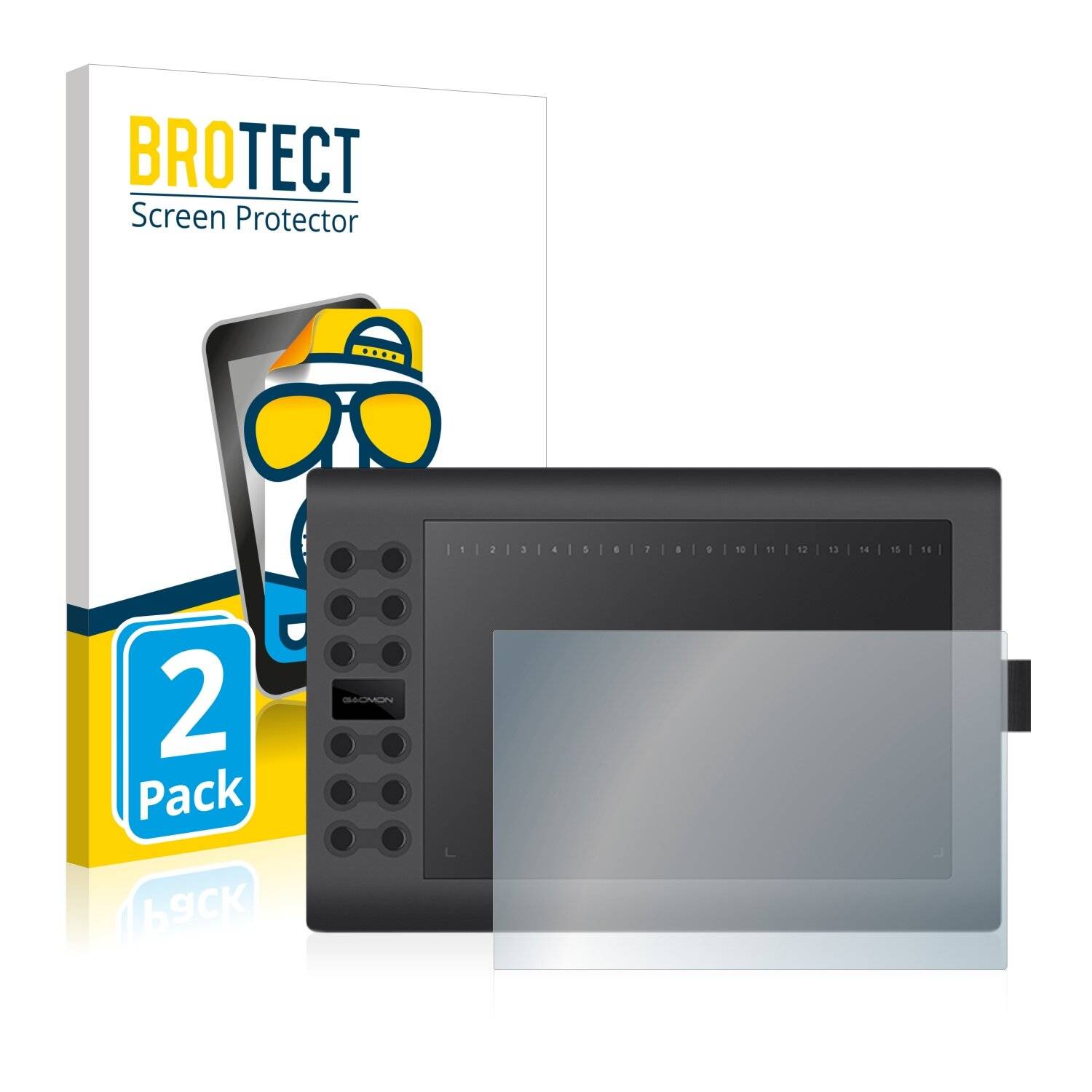 2x BROTECT Matte Displayschutzfolie für Gaomon M106K Pro - Entspiegelt,