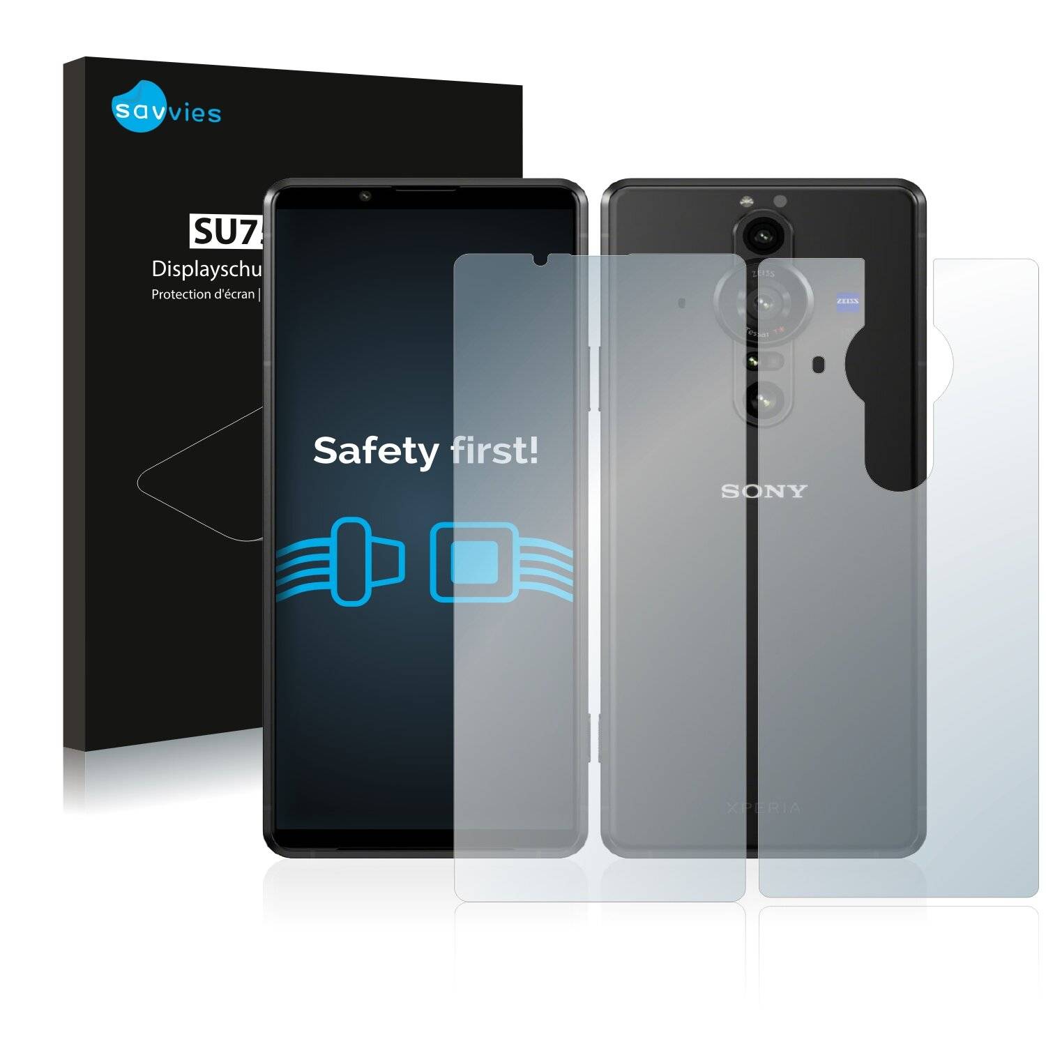18x Savvies SU75 Displayschutzfolie für Sony Xperia Pro-I (Vorder +