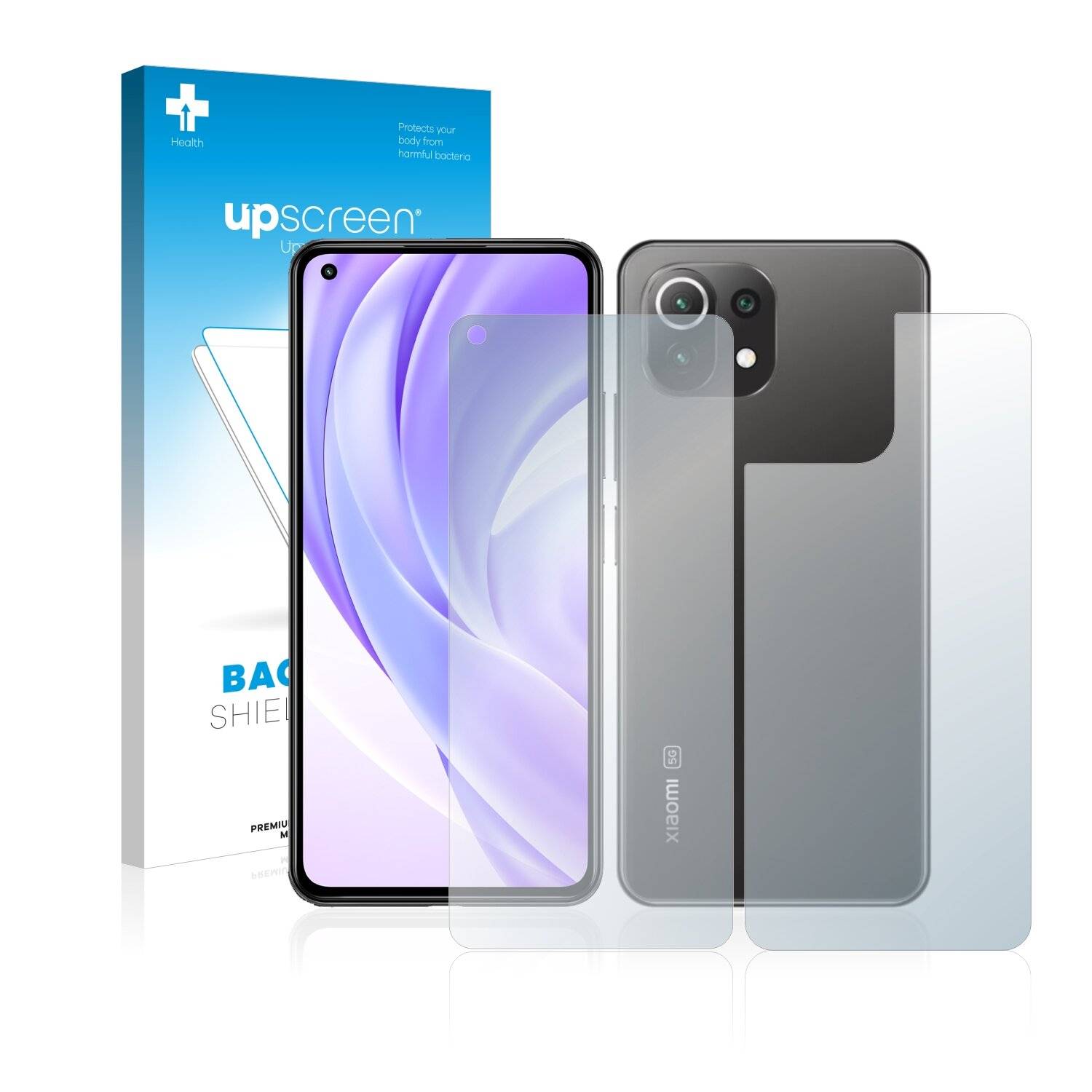 upscreen Bacteria Shield Clear Premium Antibakterielle Displayschutzfolie für Xiaomi Mi 11
