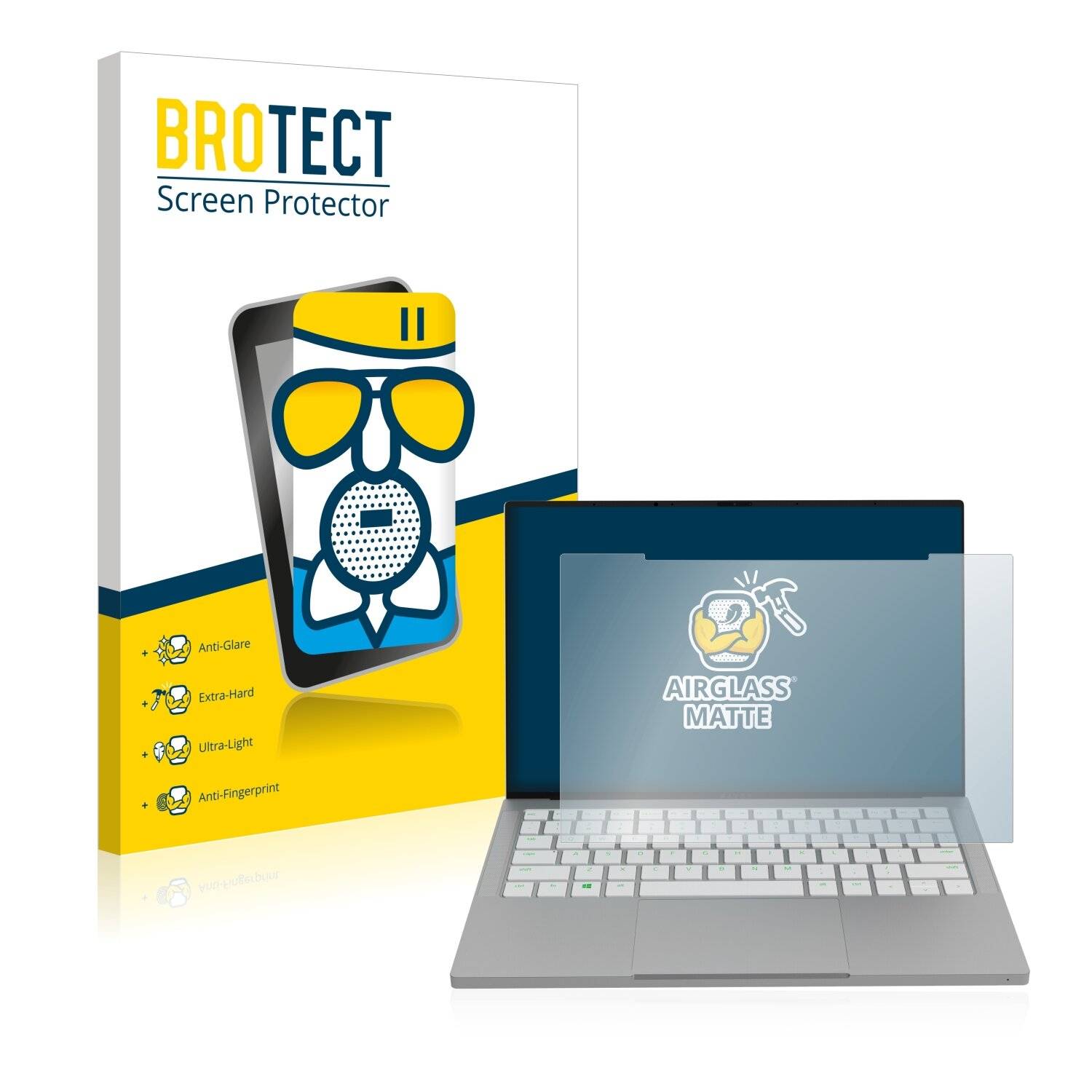 BROTECT AirGlass Matte Schutzglas Folie für Razer Book
