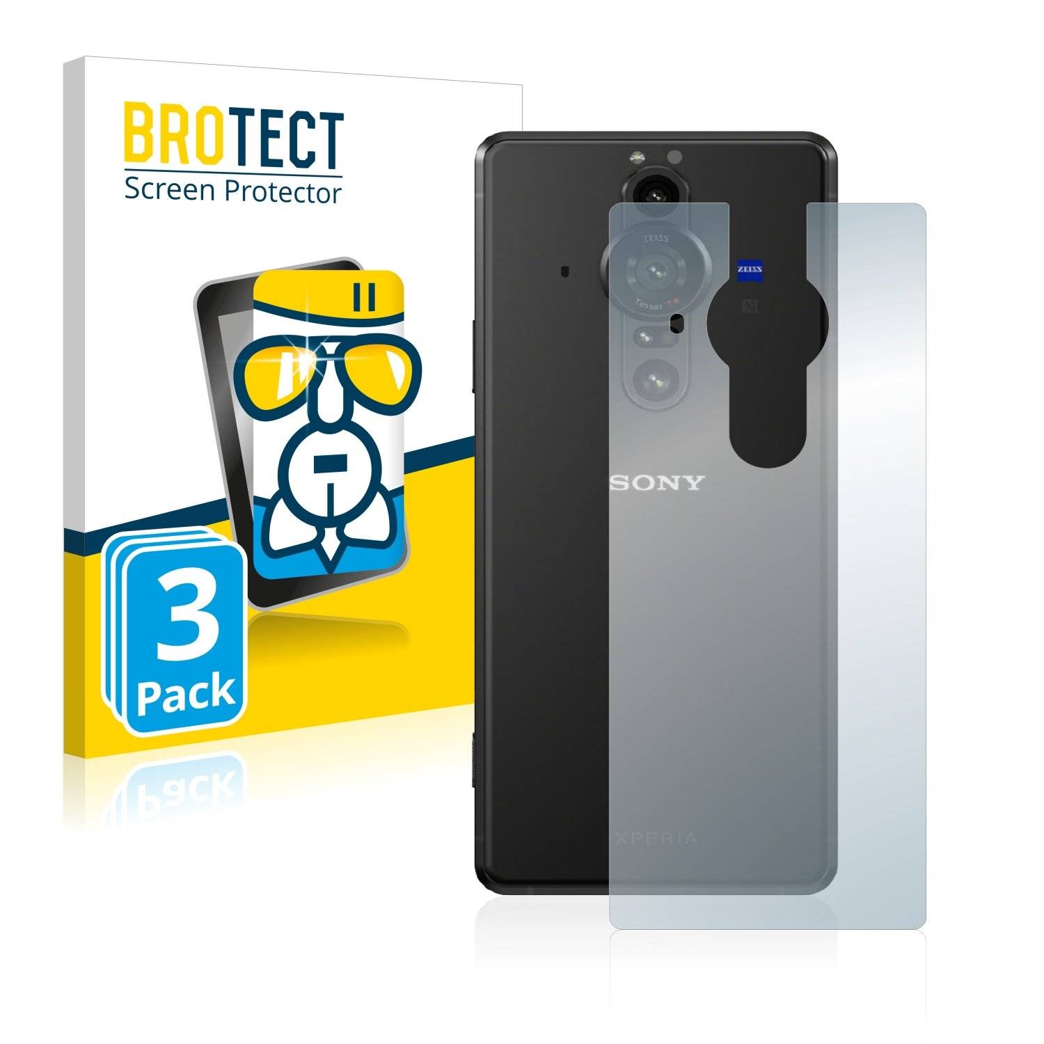 3x BROTECT AirGlass Schutzglas Folie für Sony Xperia Pro-I
