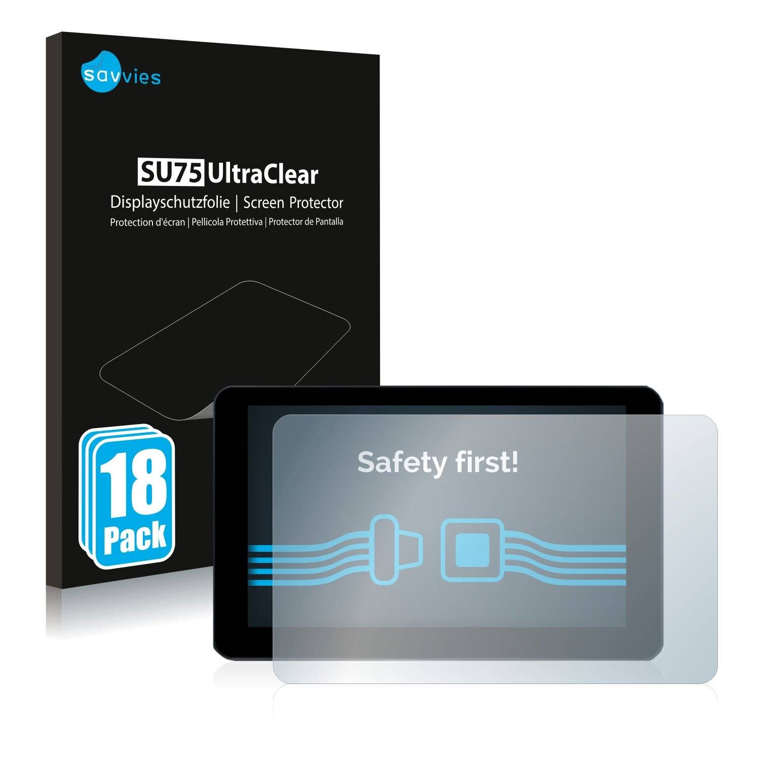 18x Savvies SU75 Displayschutzfolie für Zontes 310V