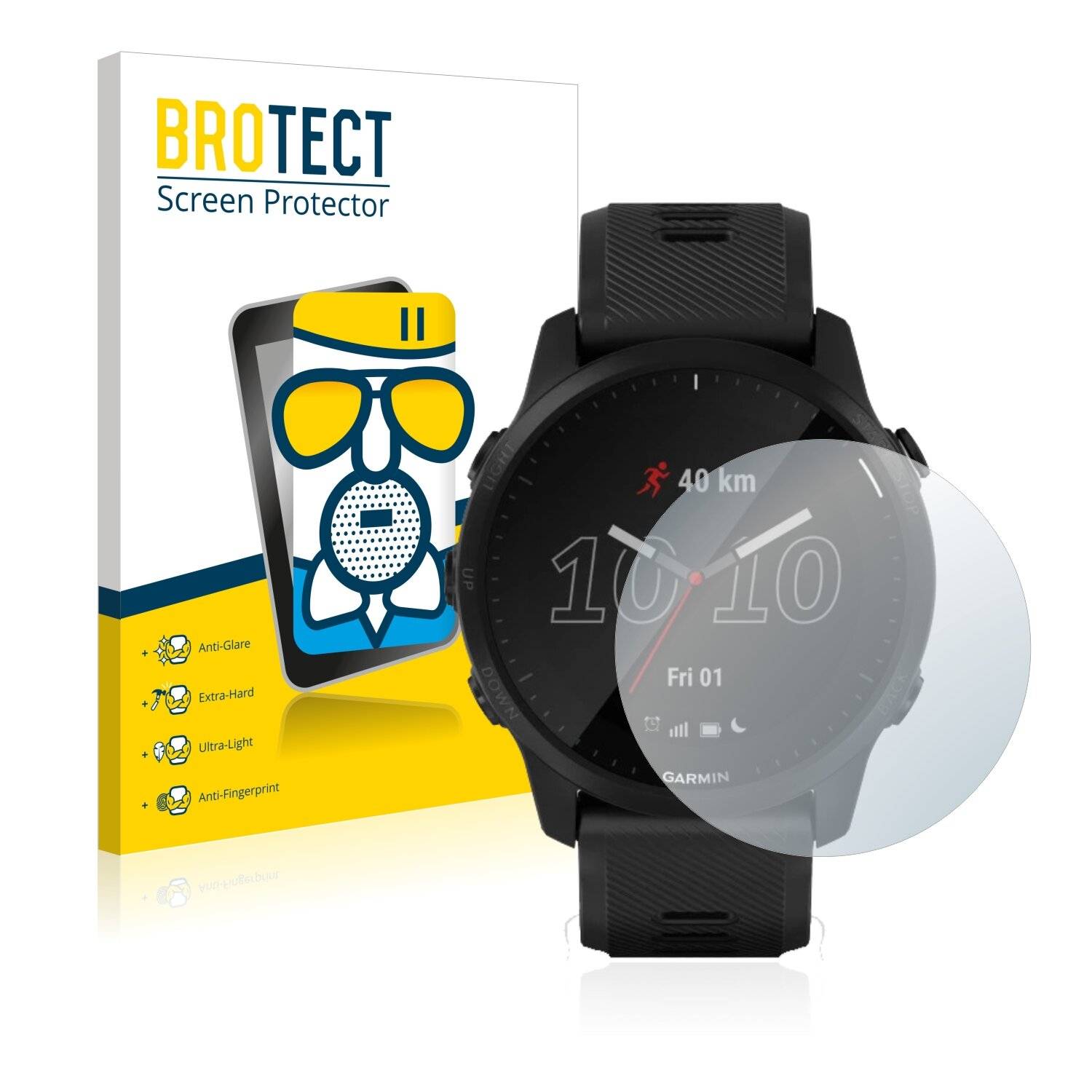 BROTECT AirGlass Matte Schutzglas Folie für Garmin Forerunner 945