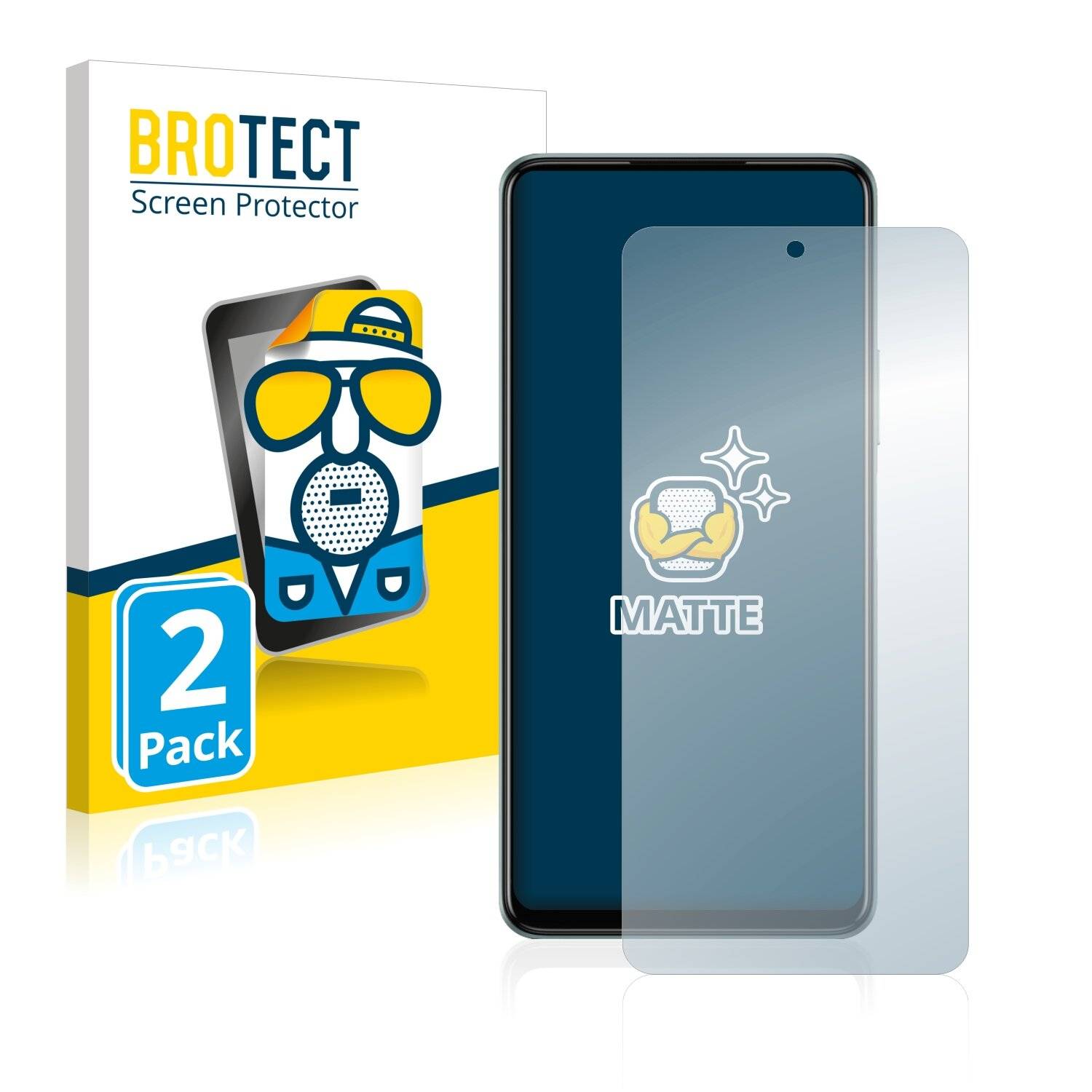 2x BROTECT Matte Displayschutzfolie für Infinix Note 11S - Entspiegelt,