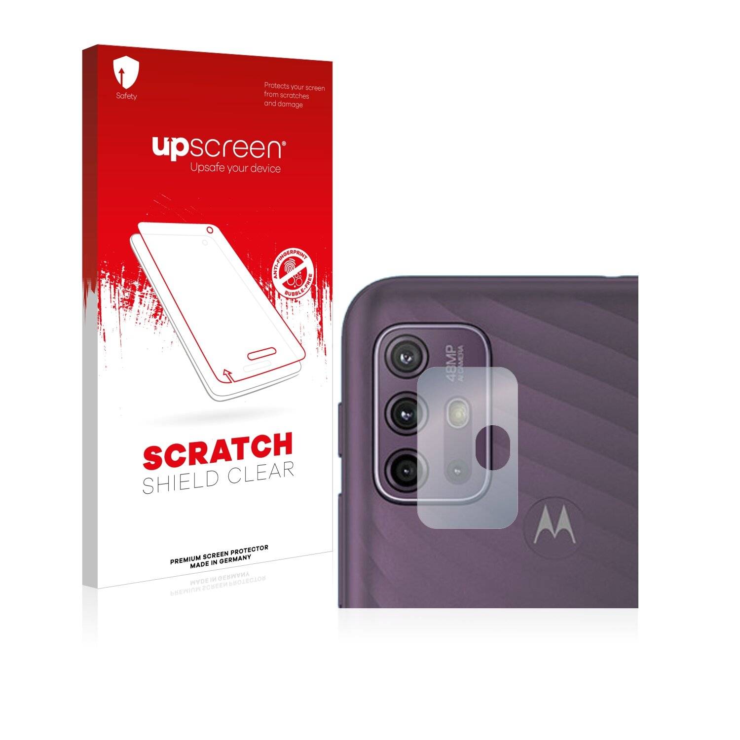 upscreen Scratch Shield Clear Premium Displayschutzfolie für Motorola Moto G10 (NUR