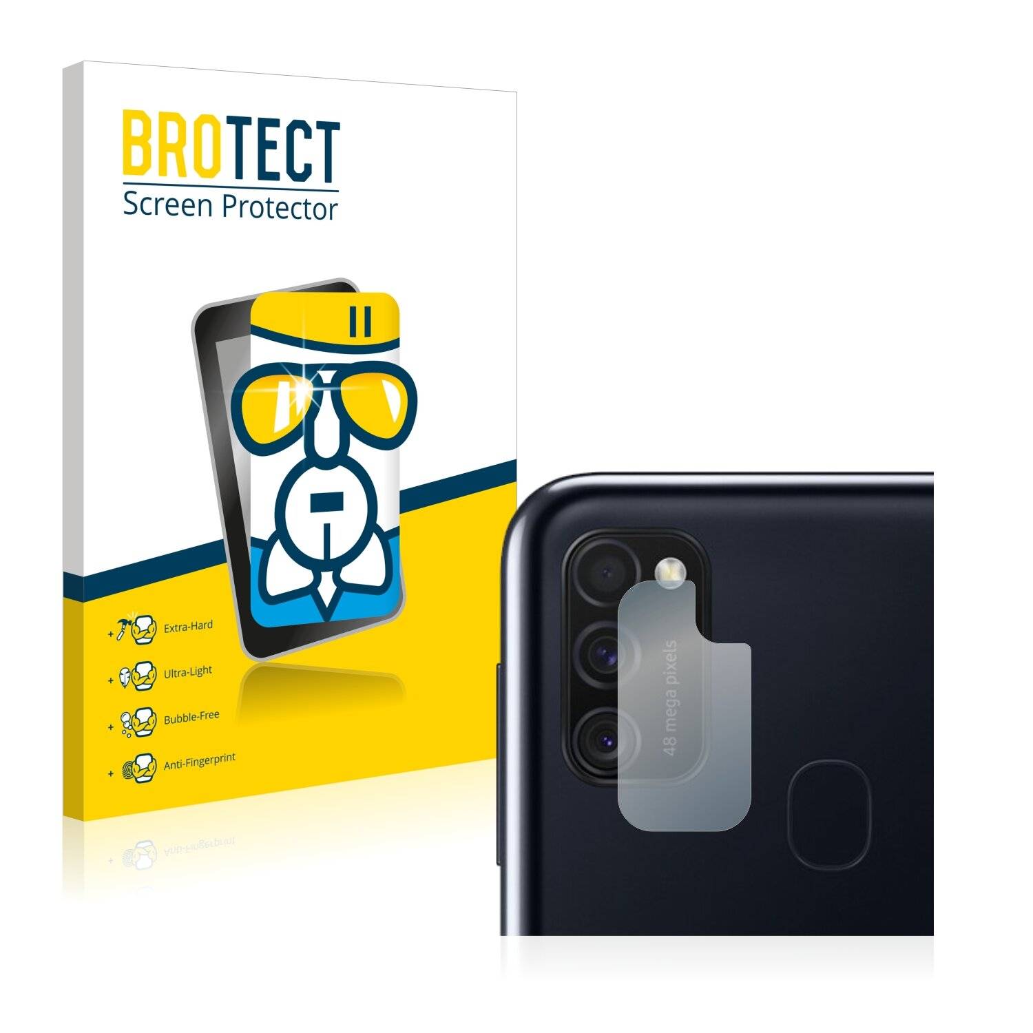 BROTECT AirGlass Schutzglas Folie für Samsung Galaxy M21 2021 (NUR