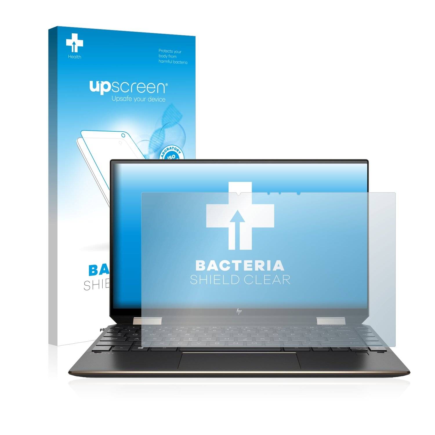 upscreen Bacteria Shield Clear Premium Antibakterielle Displayschutzfolie für HP Spectre