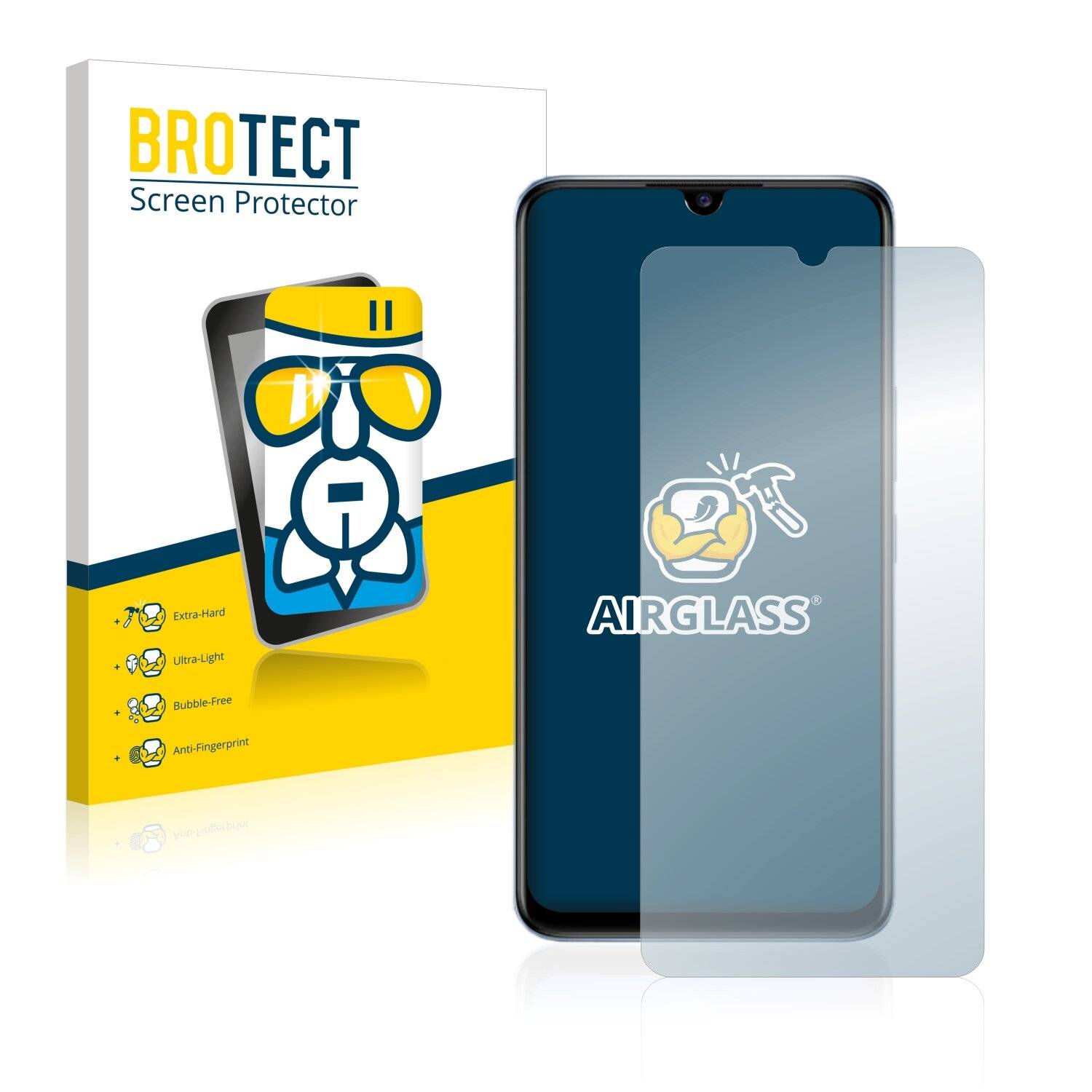 BROTECT AirGlass Schutzglas Folie für Vivo