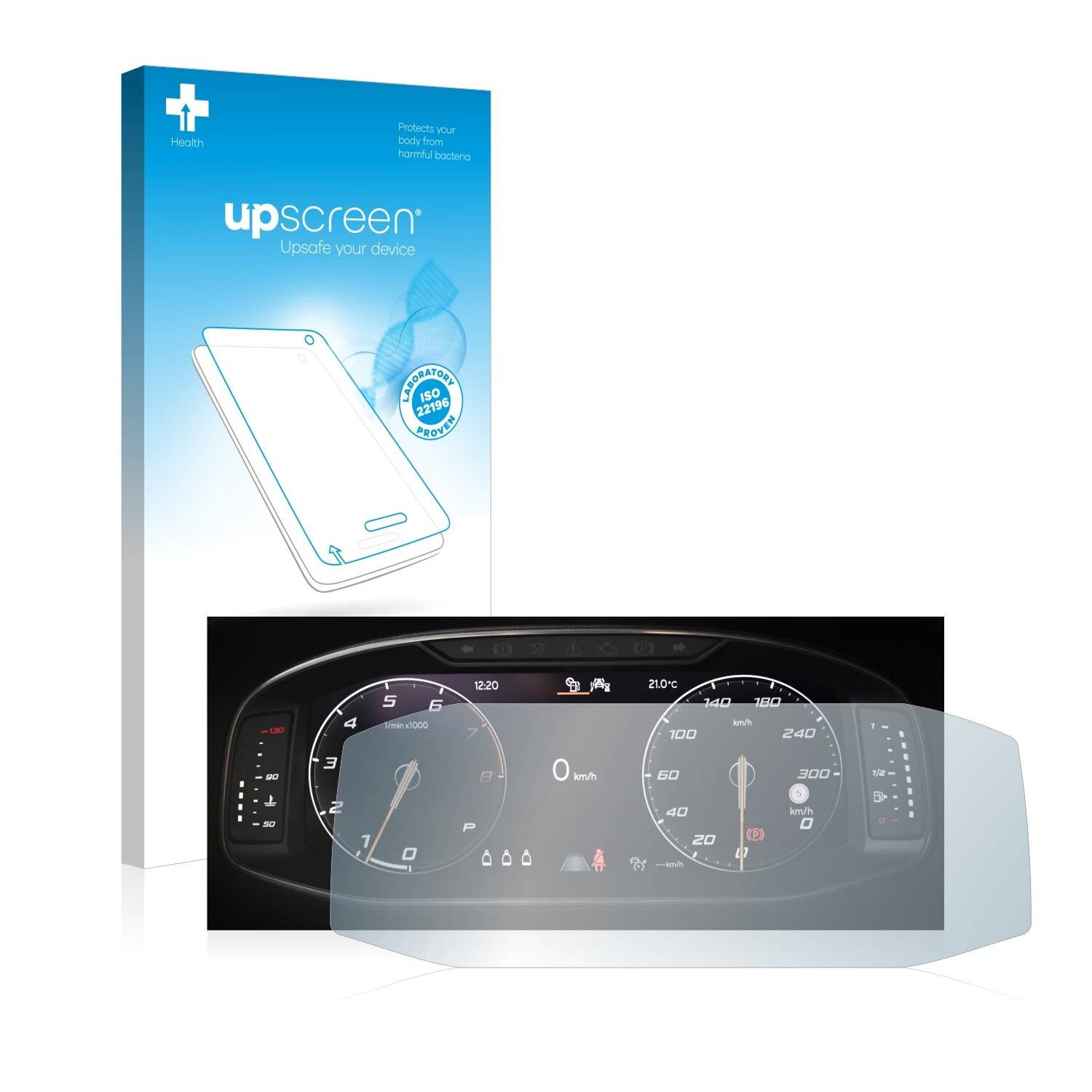 upscreen Bacteria Shield Clear Premium Antibakterielle Displayschutzfolie für Seat Ateca