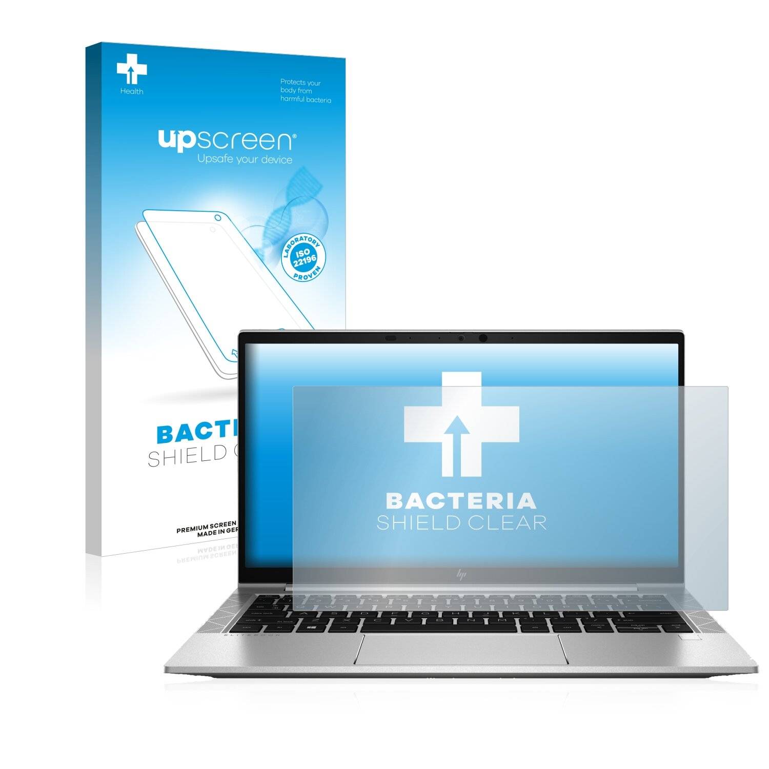 upscreen Bacteria Shield Clear Premium Antibakterielle Displayschutzfolie für HP EliteBook