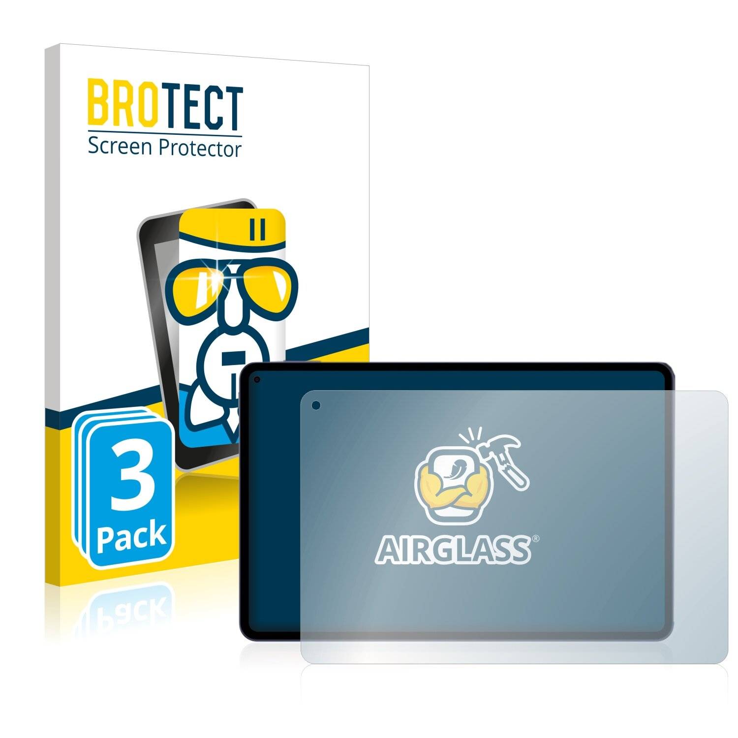 3x BROTECT AirGlass Schutzglas Folie für Chuwi Hipad