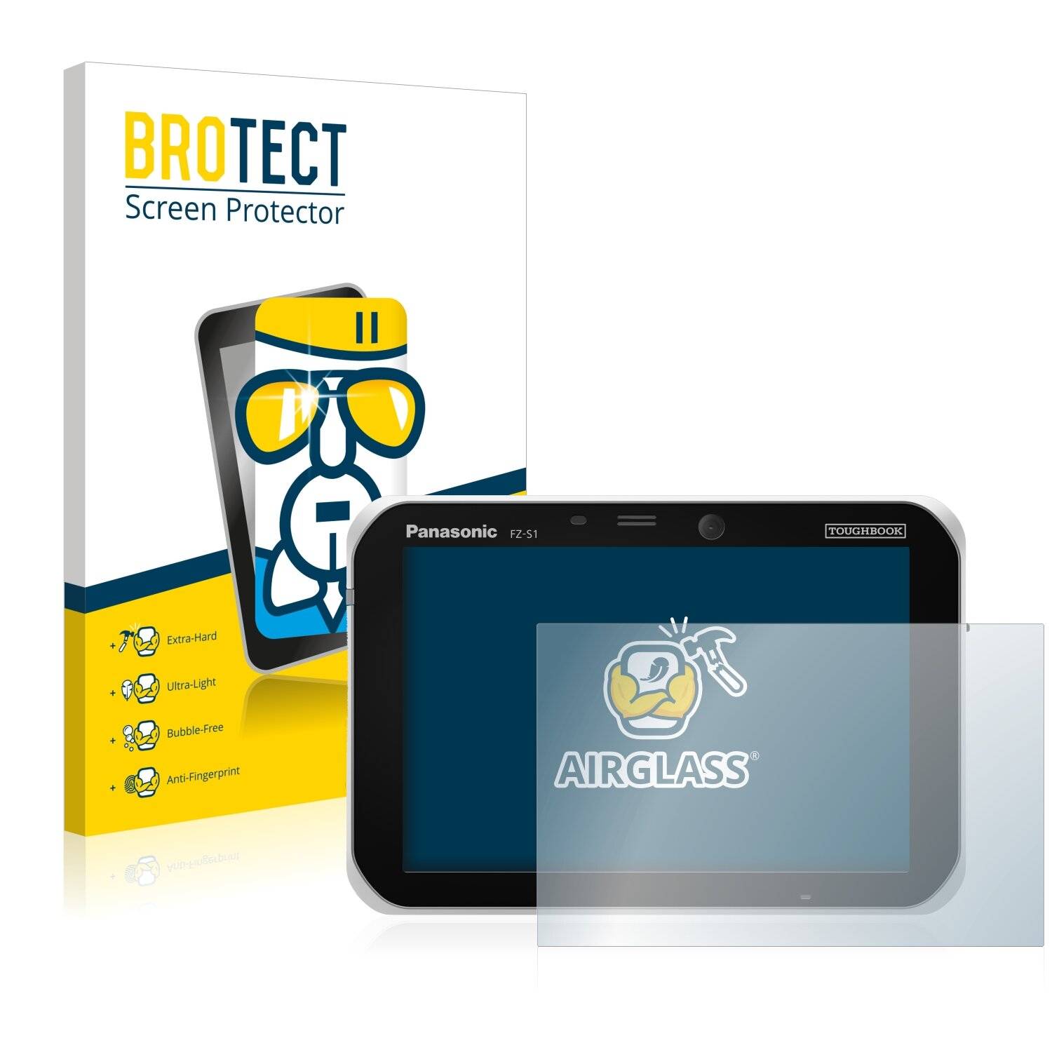 BROTECT AirGlass Schutzglas Folie für Panasonic Toughbook