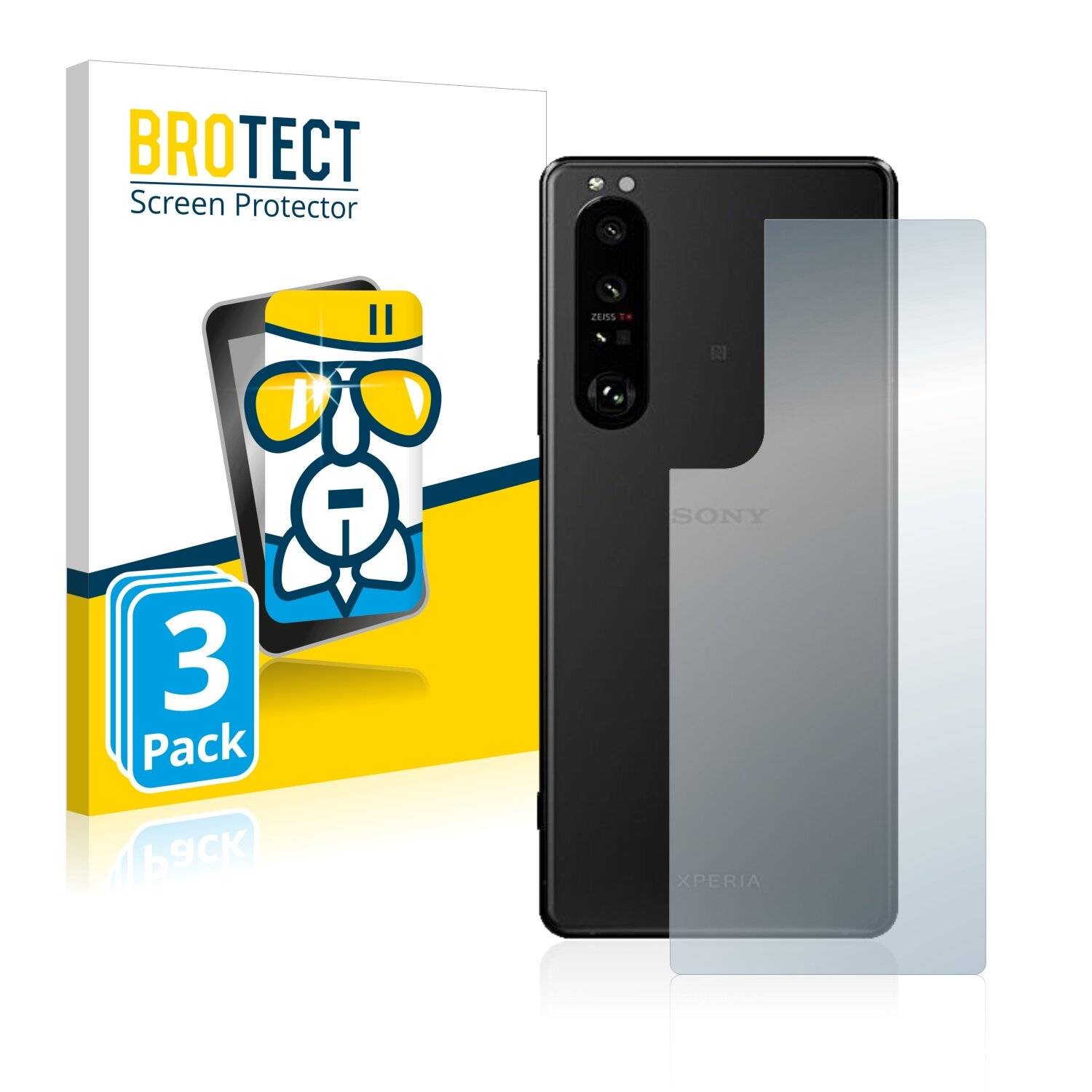 3x BROTECT AirGlass Schutzglas Folie für Sony Xperia 5 III