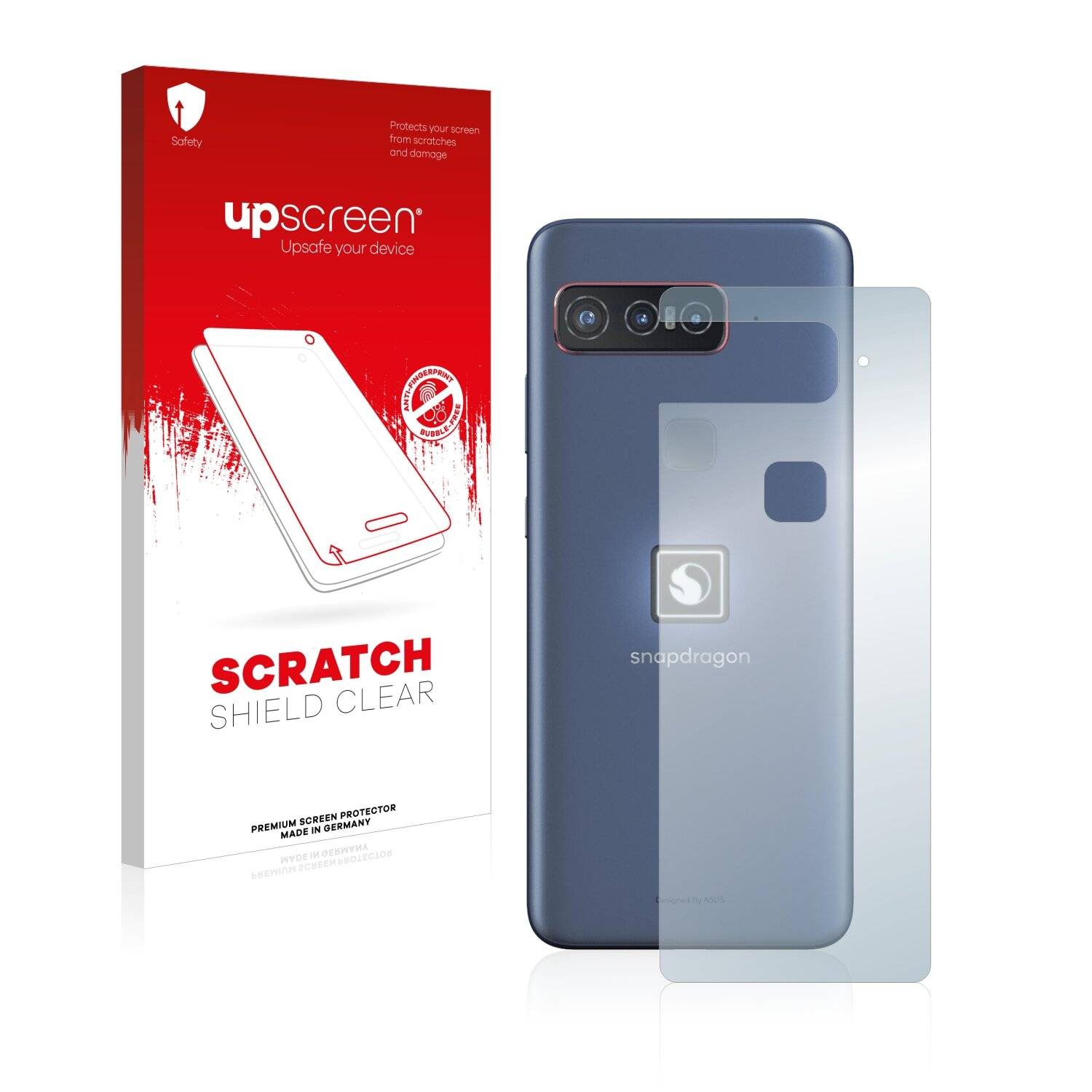 upscreen Scratch Shield Clear Premium Displayschutzfolie für Asus Smartphone for Snapdragon
