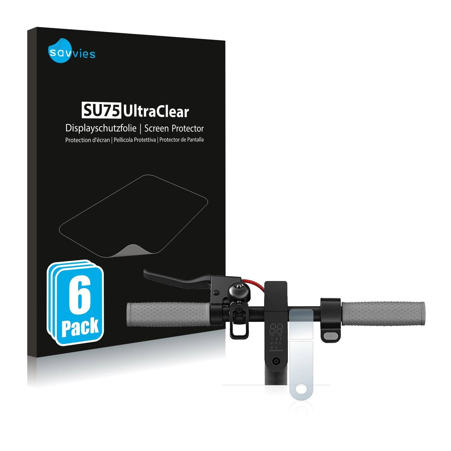 6x Savvies SU75 Displayschutzfolie für Xiaomi Mi