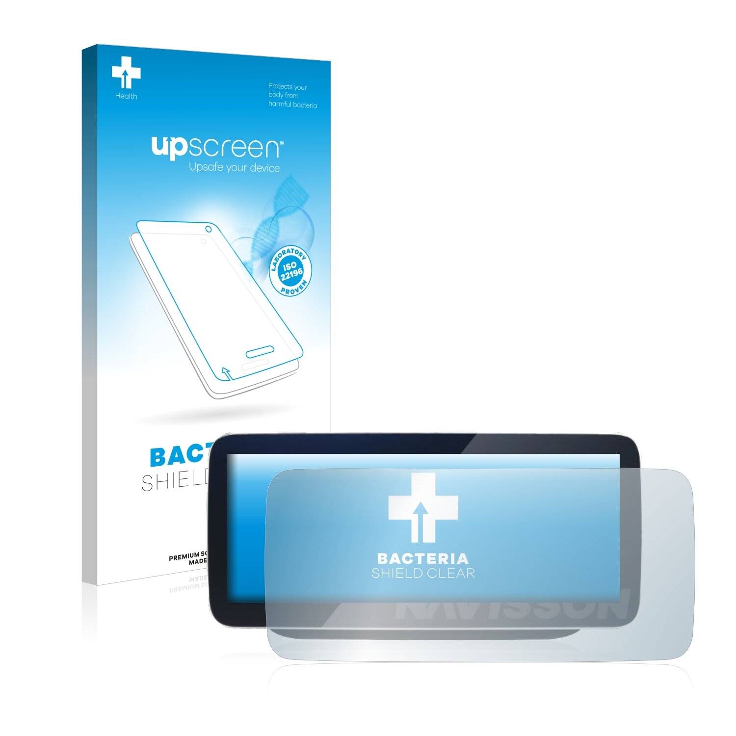 upscreen Bacteria Shield Clear Premium Antibakterielle Displayschutzfolie für Navisson