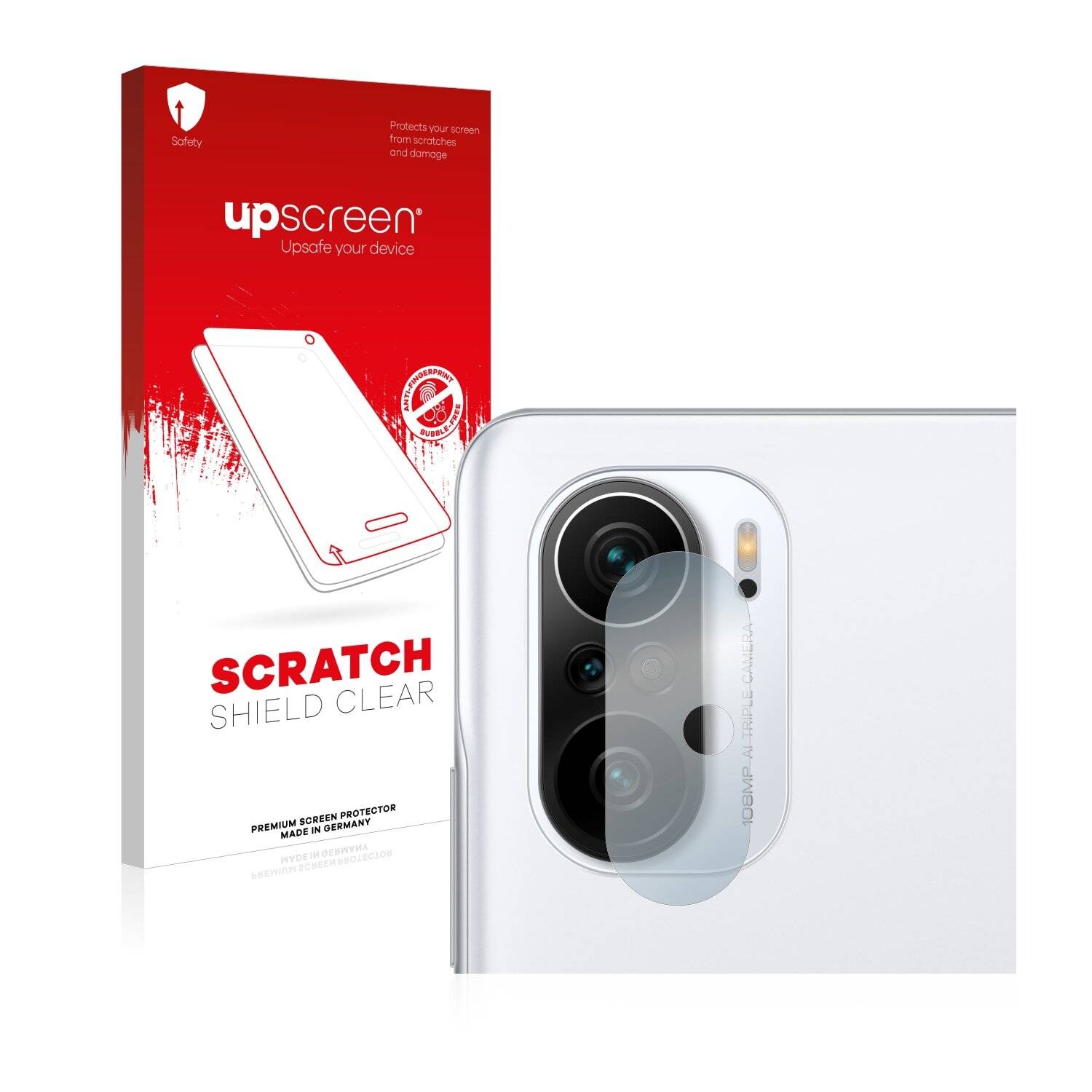 upscreen Scratch Shield Clear Premium Displayschutzfolie für Xiaomi Poco F3 (NUR