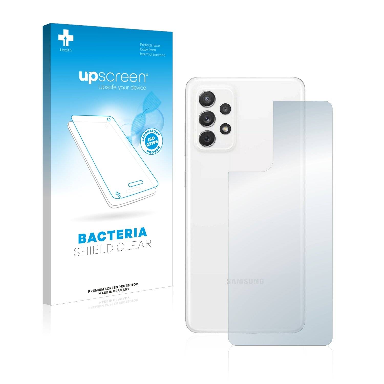 upscreen Bacteria Shield Clear Premium Antibakterielle Displayschutzfolie für Samsung Galaxy
