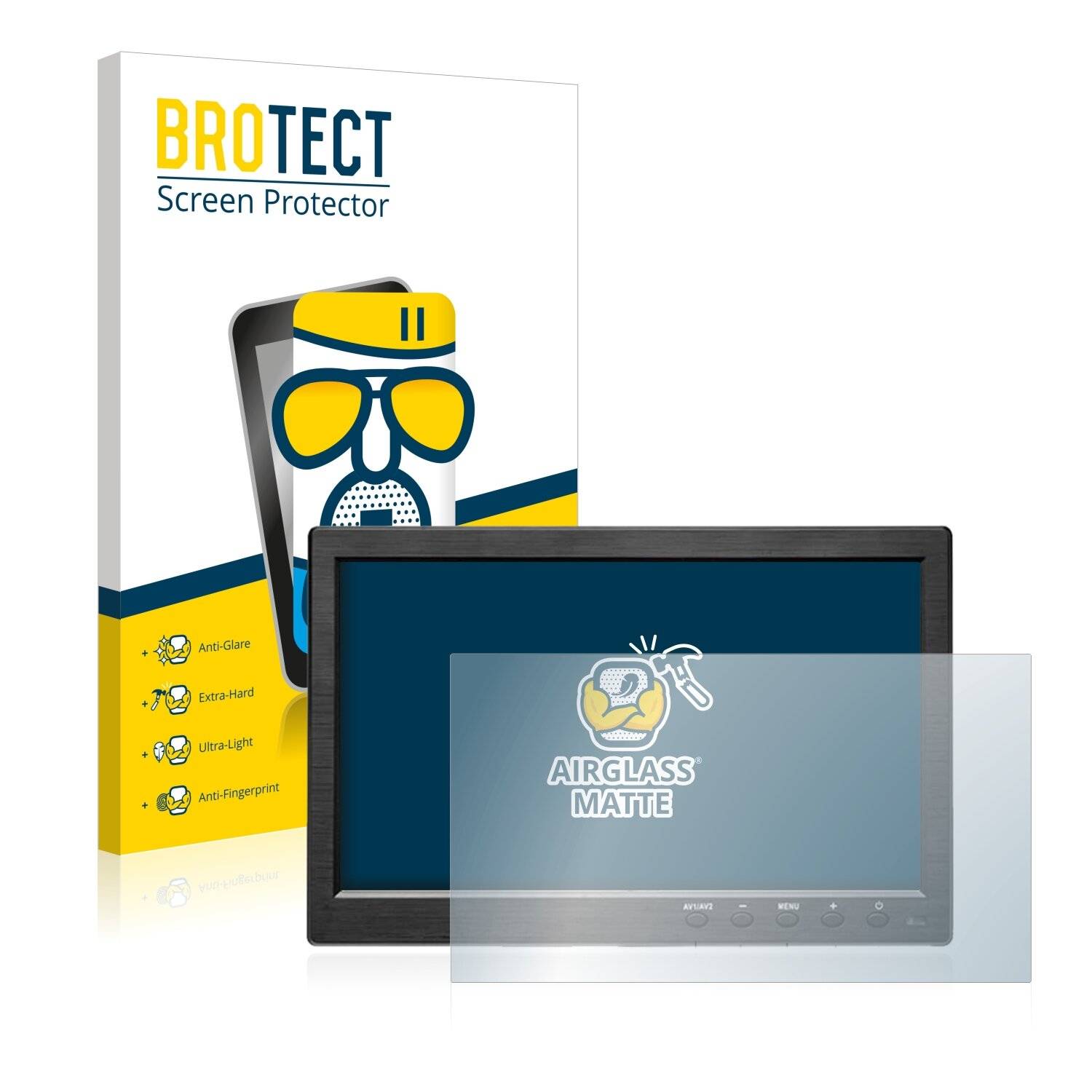 BROTECT AirGlass Matte Schutzglas Folie für Podofo HD Monitor