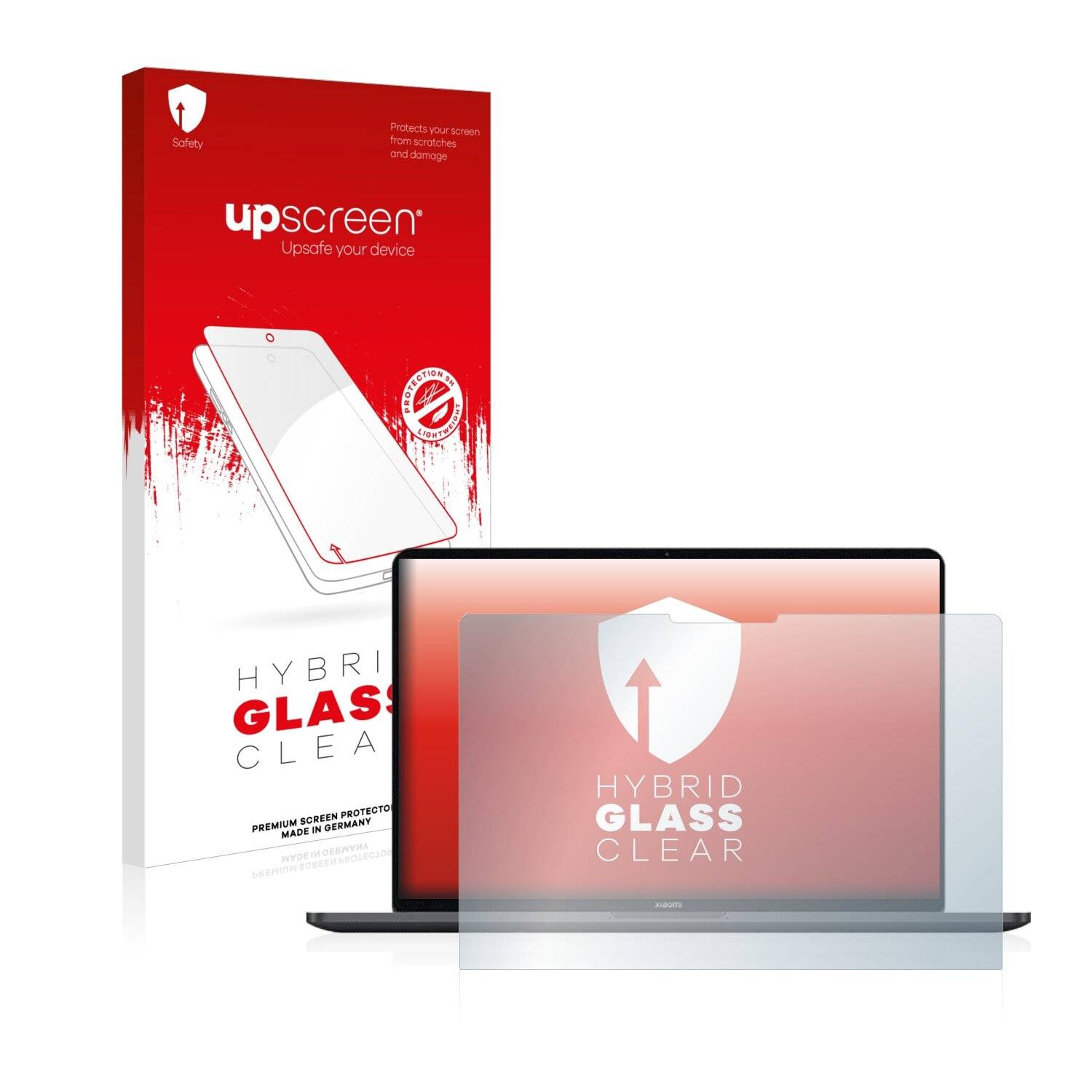 upscreen Hybrid Glass Clear Premium Schutzglas Folie für Xiaomi Mi Notebook Pro X