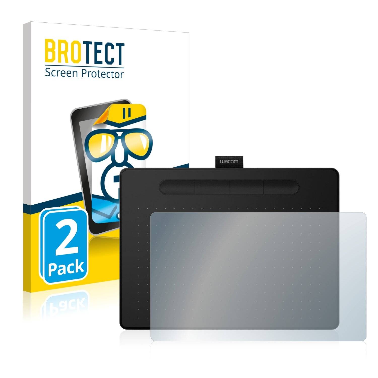 2x BROTECT HD-Clear Displayschutzfolie für Wacom Intuos PT
