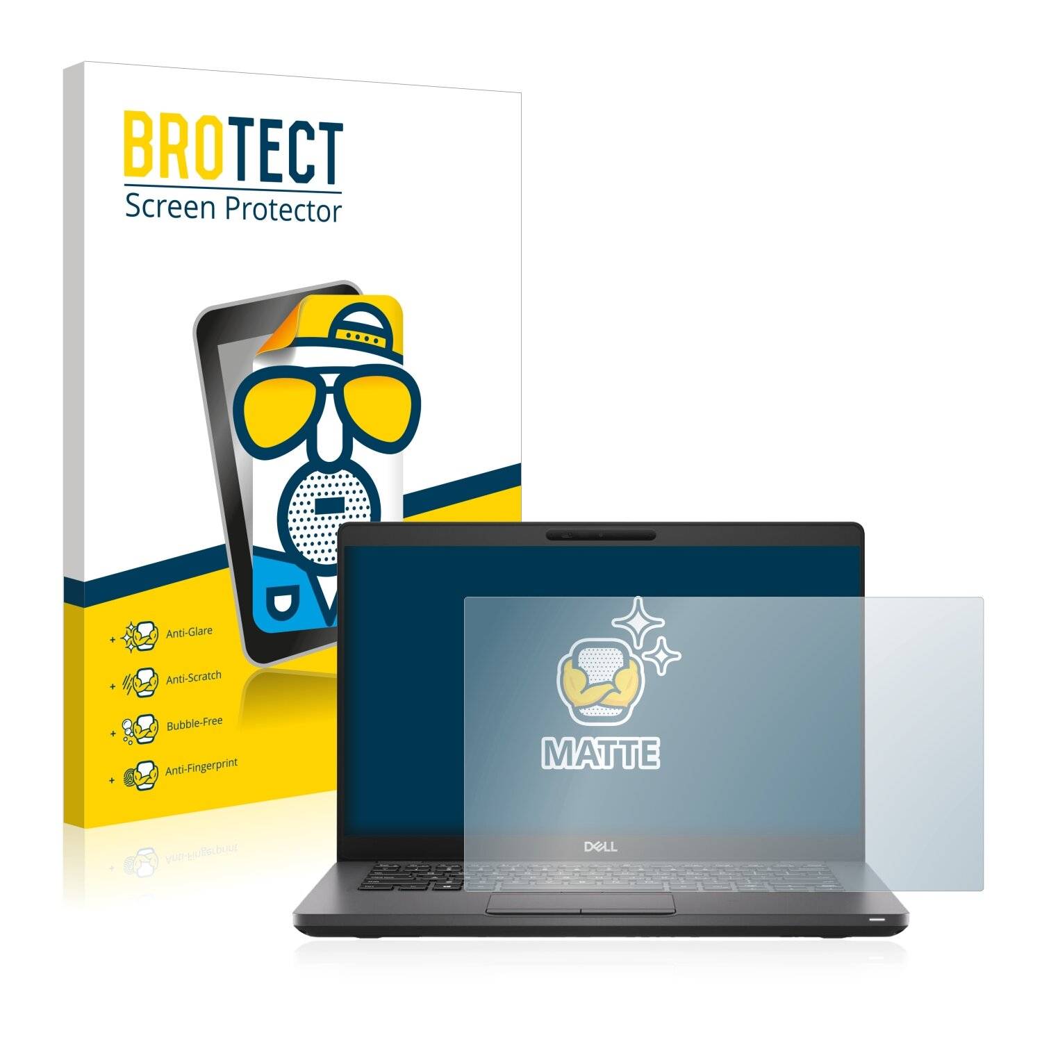BROTECT Matte Displayschutzfolie für Dell Latitude 14 5411 - Entspiegelt,