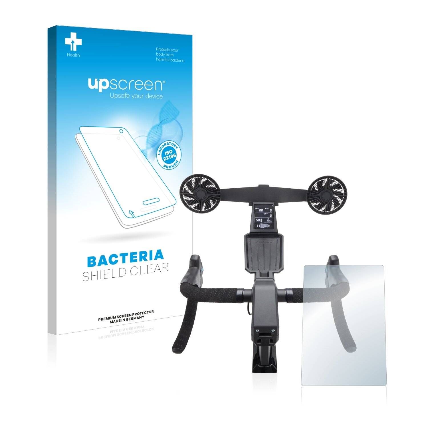 upscreen Bacteria Shield Clear Premium Antibakterielle Displayschutzfolie für Tacx Neo Bike
