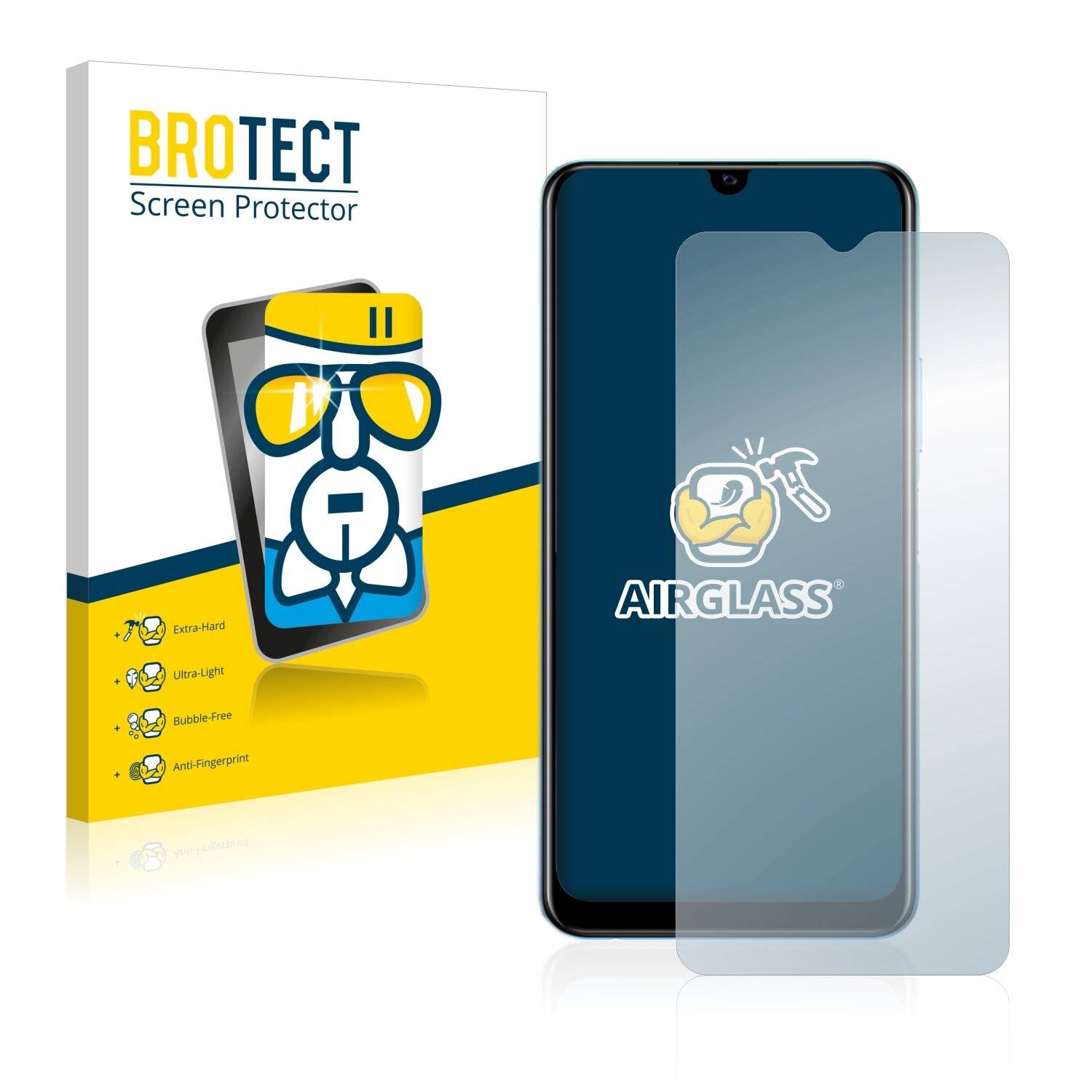 BROTECT AirGlass Schutzglas Folie für Vivo