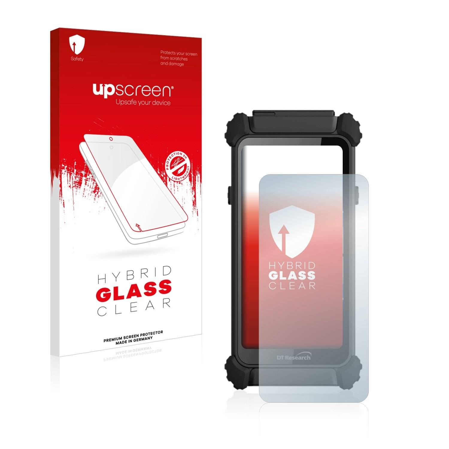 upscreen Hybrid Glass Clear Premium Schutzglas Folie für DT Research
