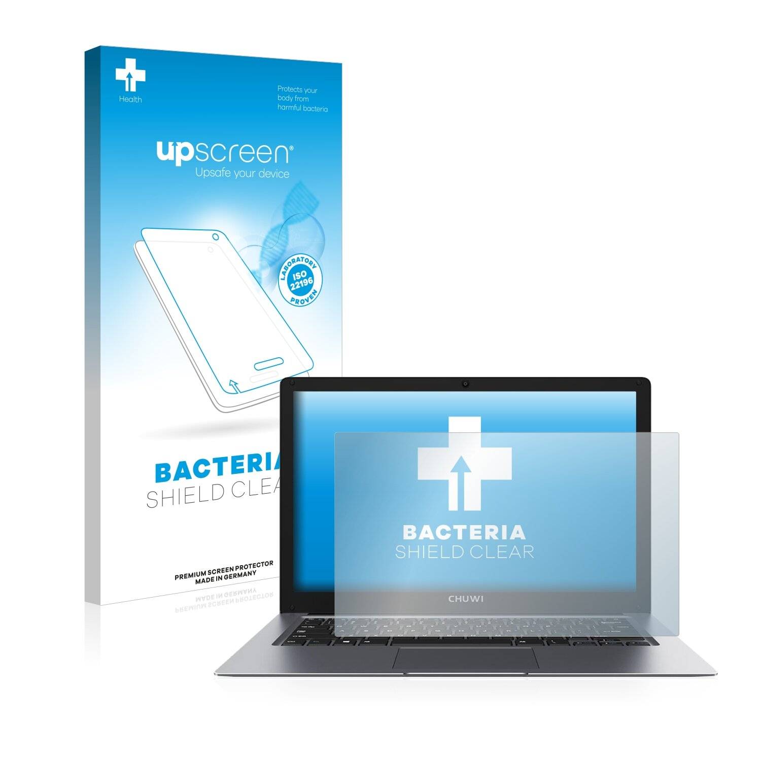 upscreen Bacteria Shield Clear Premium Antibakterielle Displayschutzfolie für Chuwi HeroBook