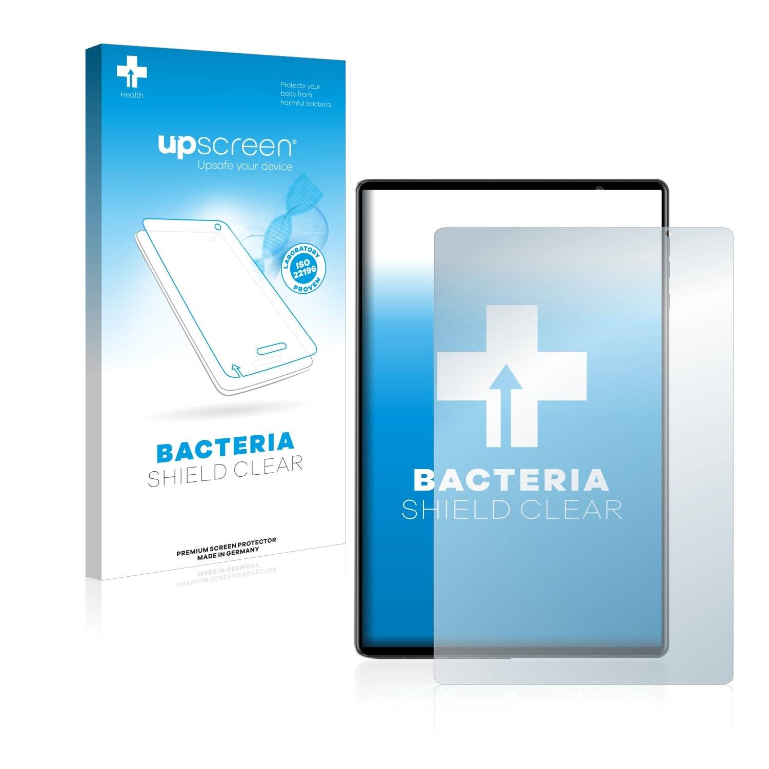 upscreen Bacteria Shield Clear Premium Antibakterielle Displayschutzfolie für Toscido