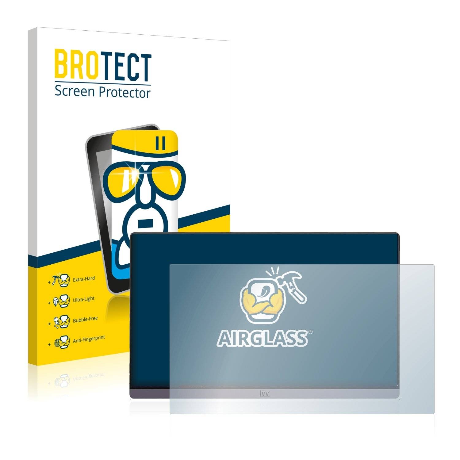 BROTECT AirGlass Schutzglas Folie für IVV Portable Monitor