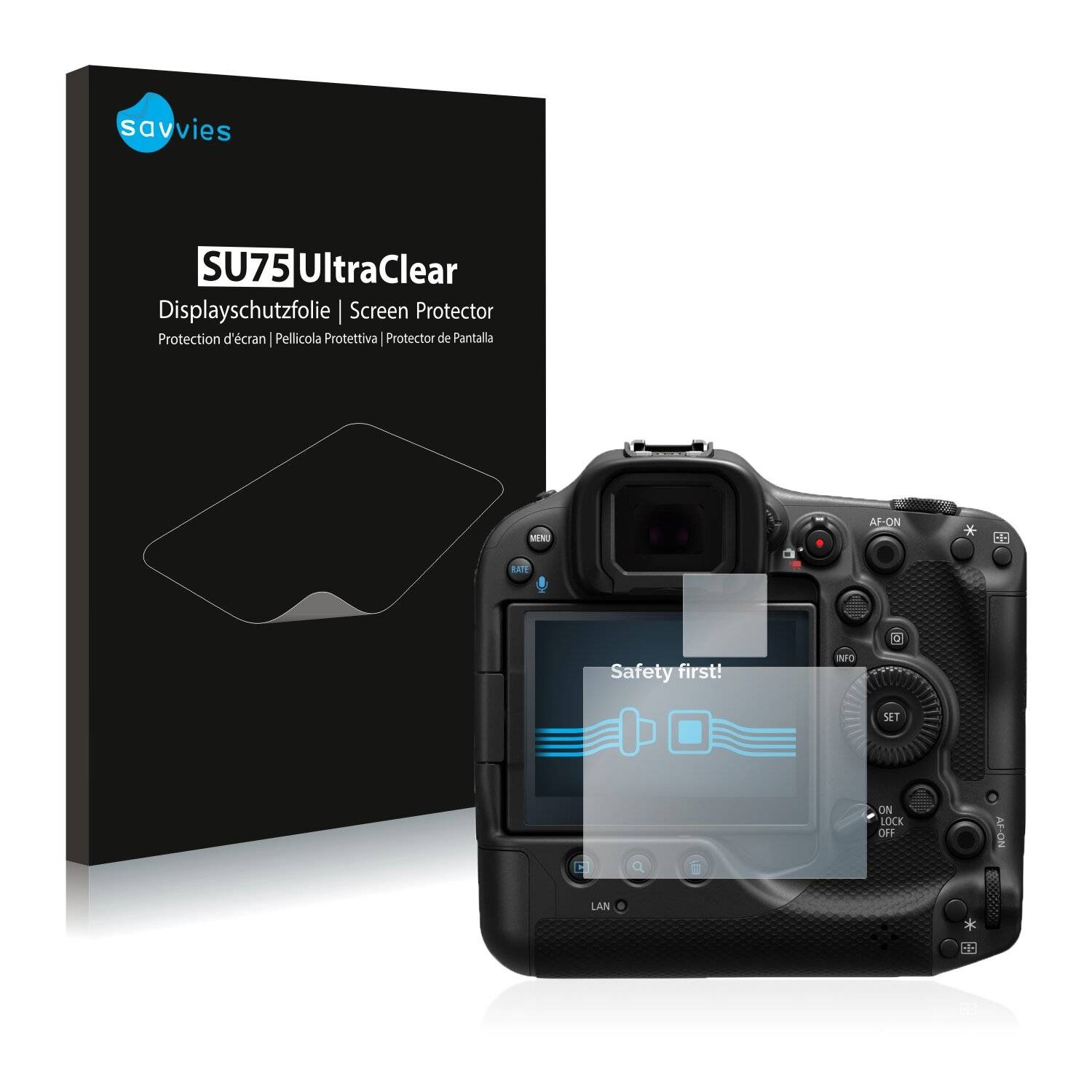 18x Savvies SU75 Displayschutzfolie für Canon EOS